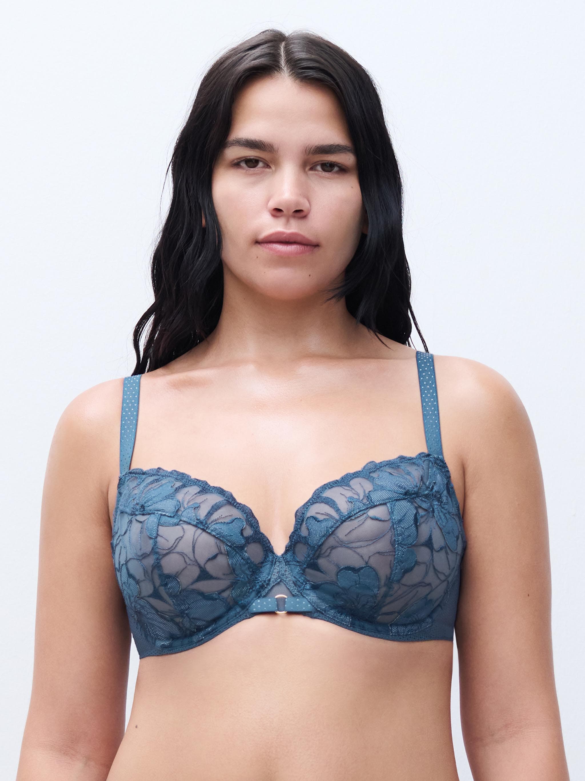 Bedekkende beugelbh - Denim Jeans blauw