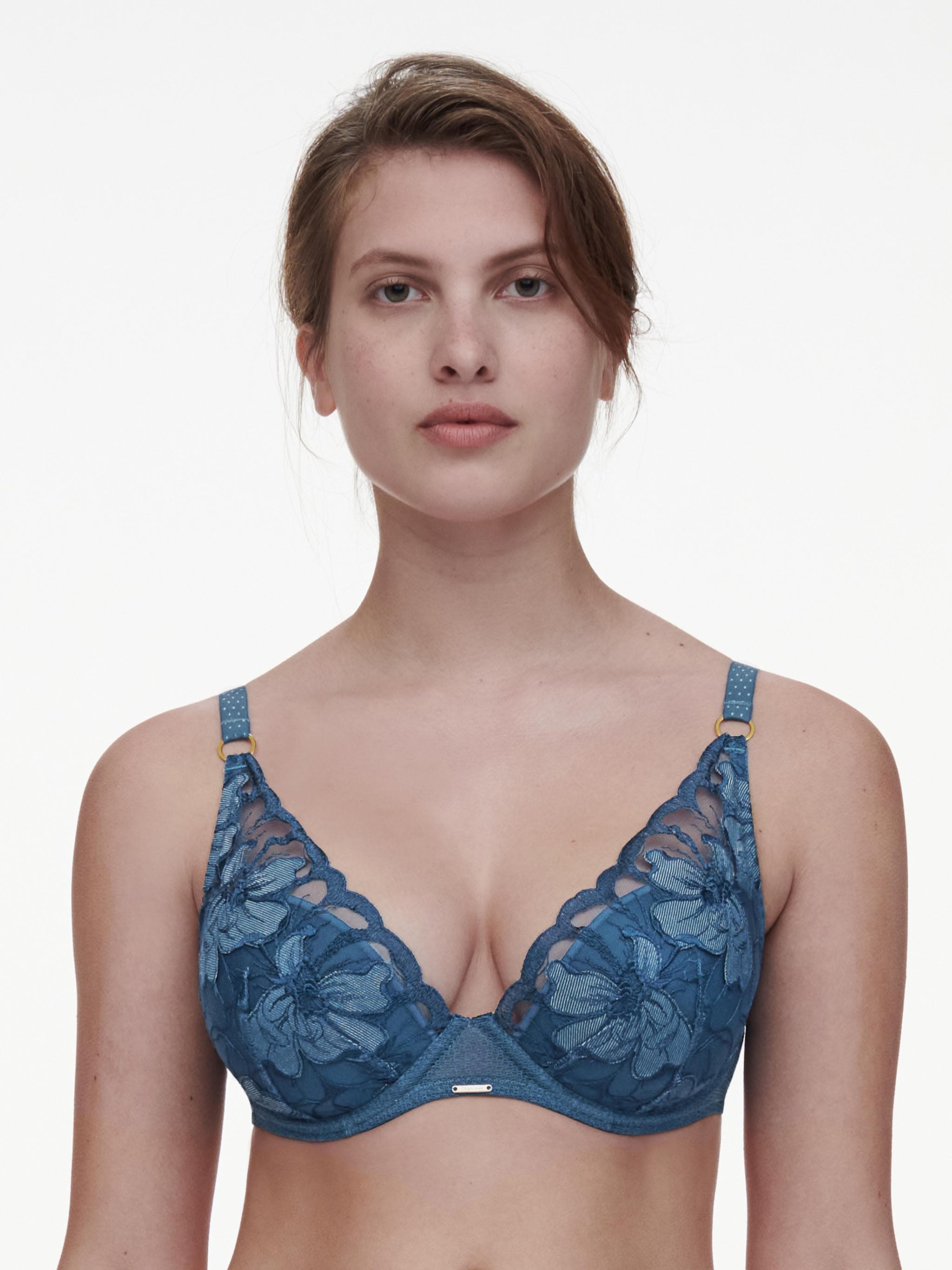 Voorgevormde plunge bh - Denim Jeans blauw