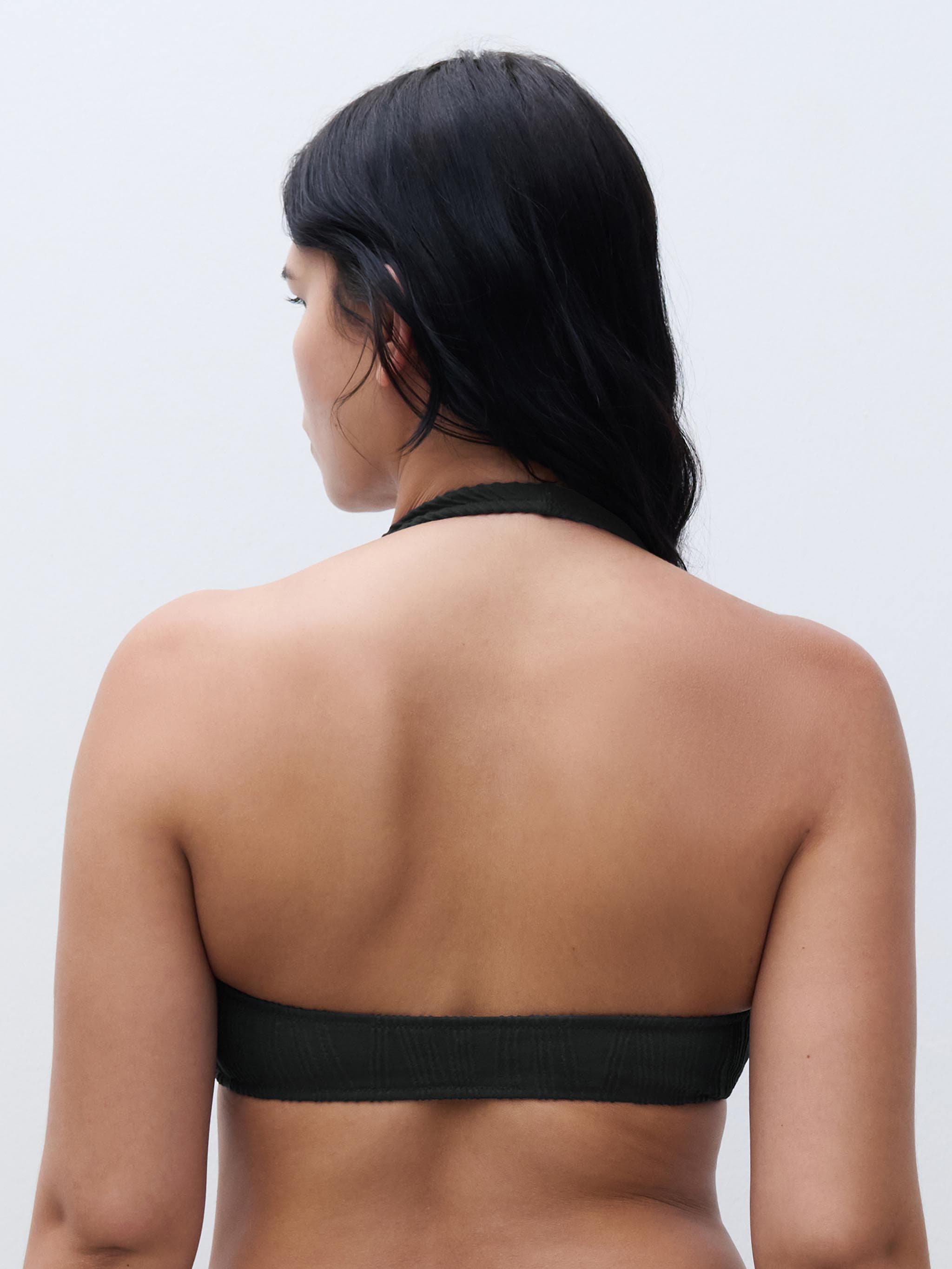 Plunge beha zonder beugel met uitneembare kussentjes - Black