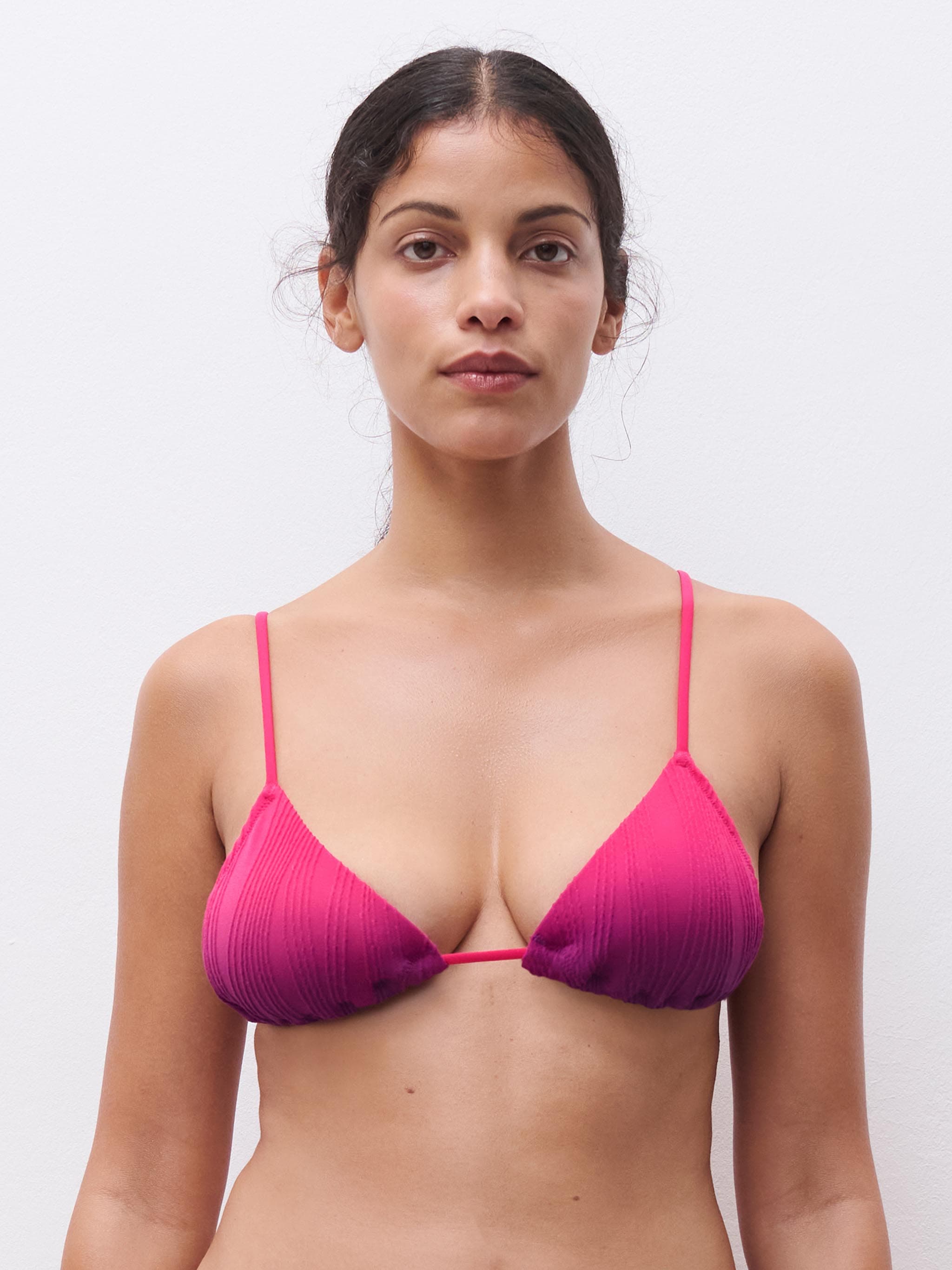 Voorgevormde triangel bh zonder beugel met uitneembare cups - Tie-Dye Pink