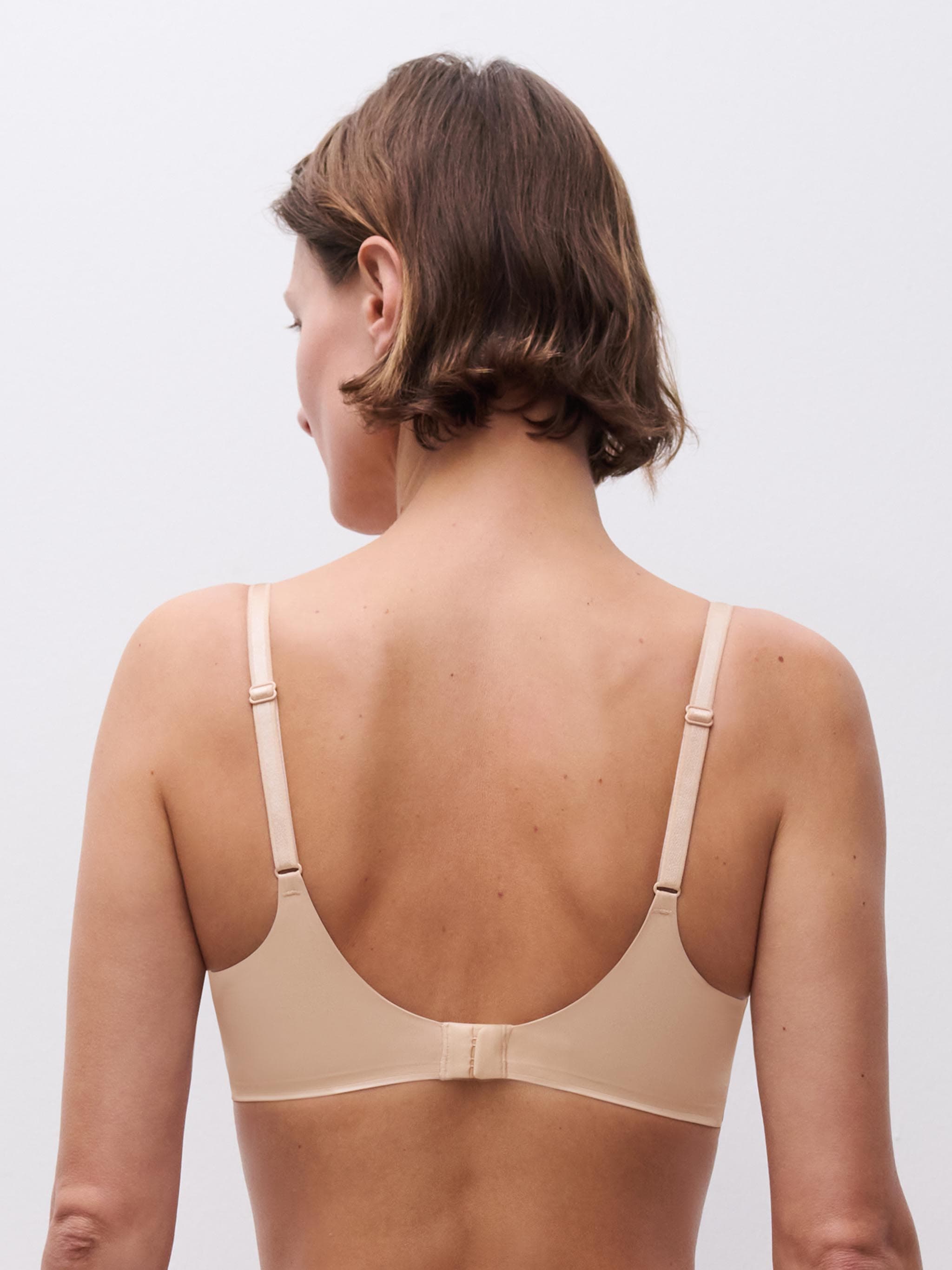 Voorgevormde triangel bh zonder beugel - Golden beige
