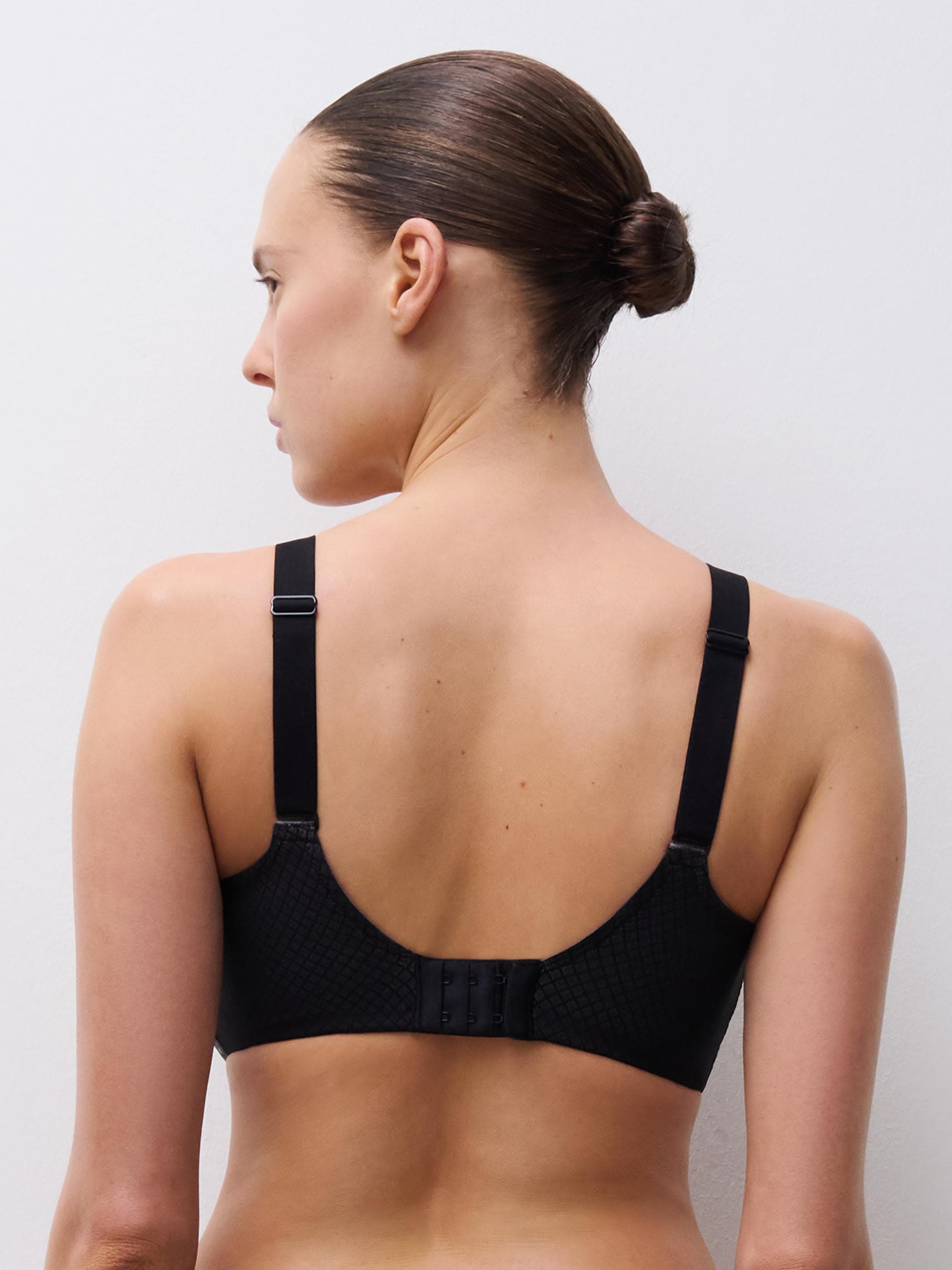 Bedekkende gladde bh - Black