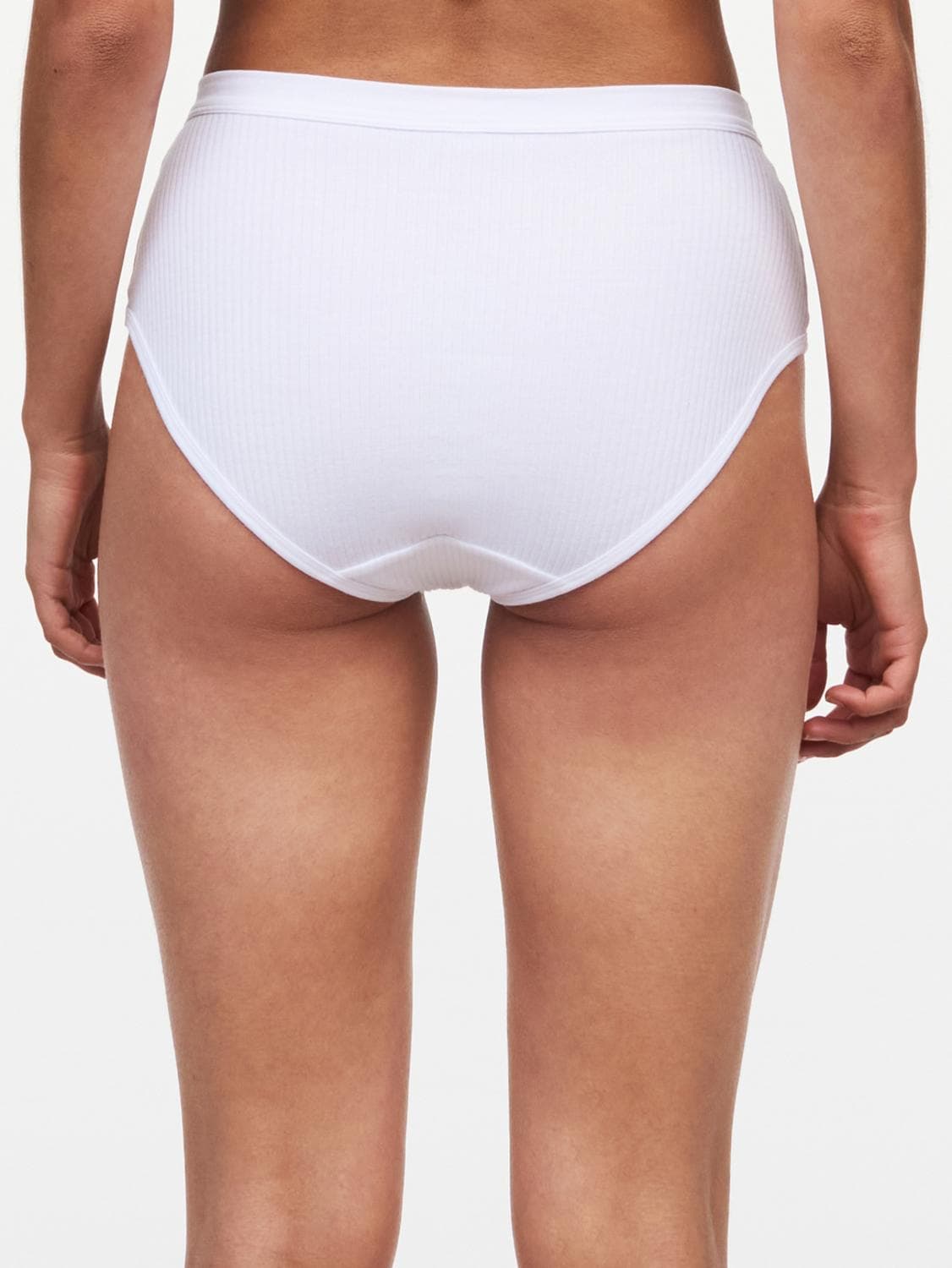 Hogetailleslip - Wit