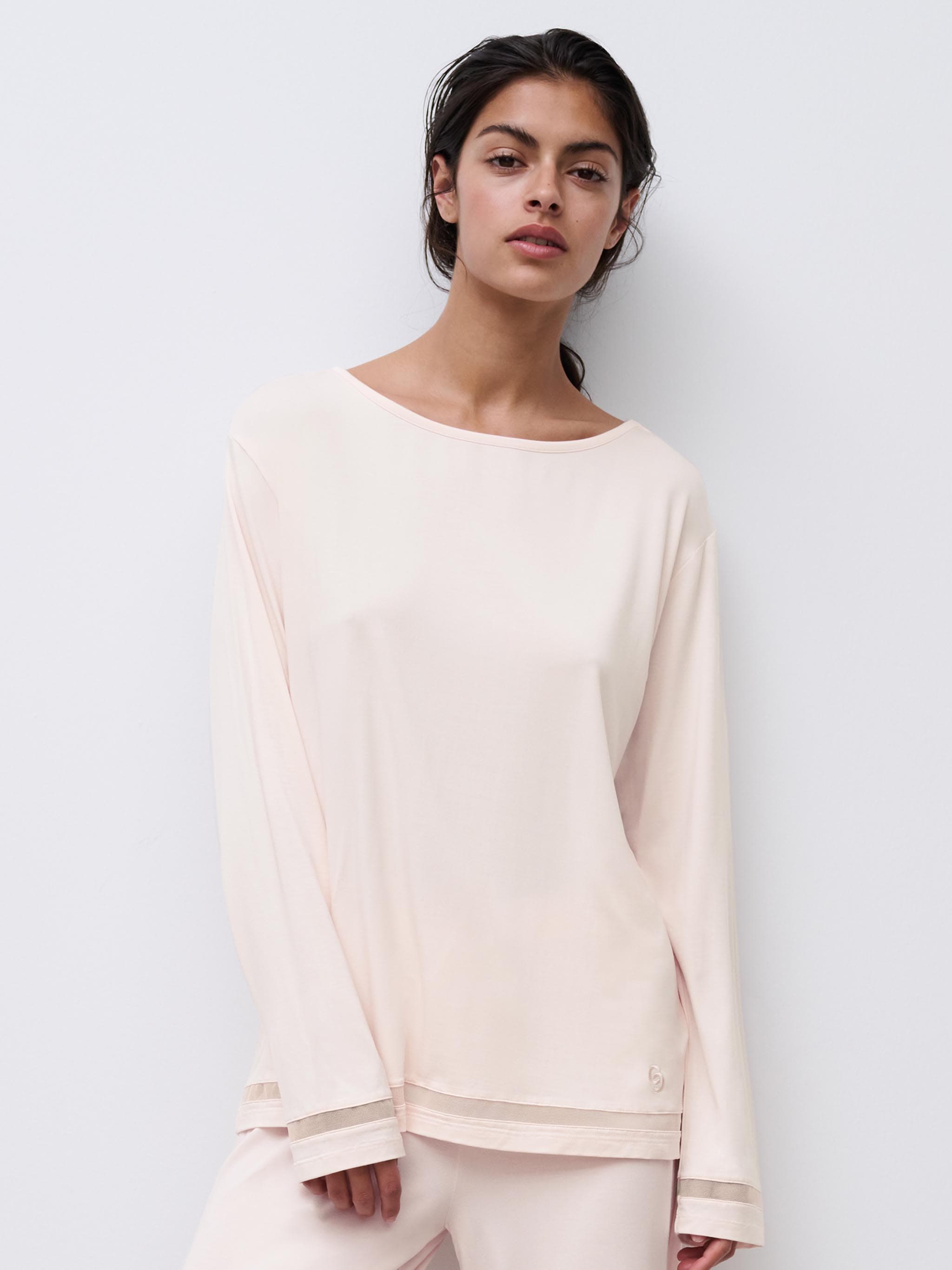 T-shirt met lange mouwen - Pearl Pink