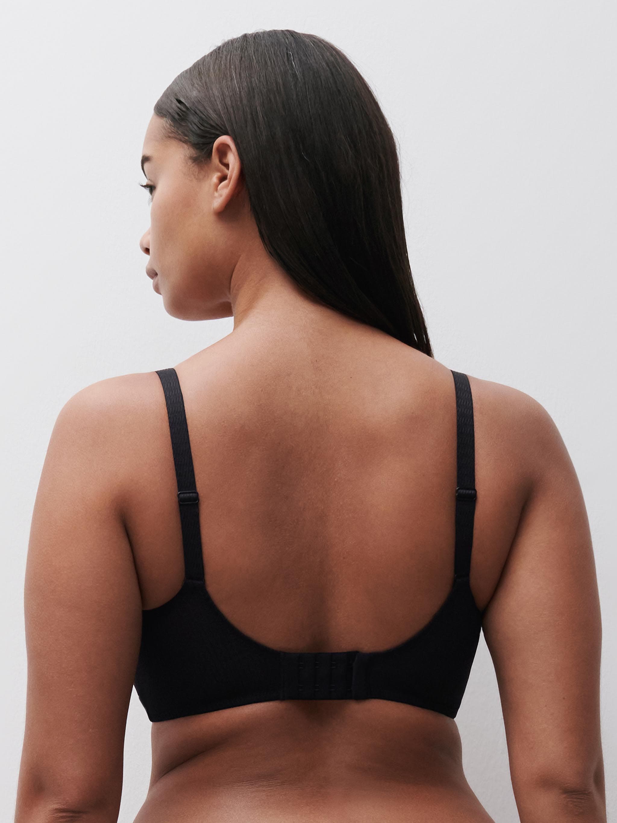 Steungevende T-shirt beha zonder beugels - Black