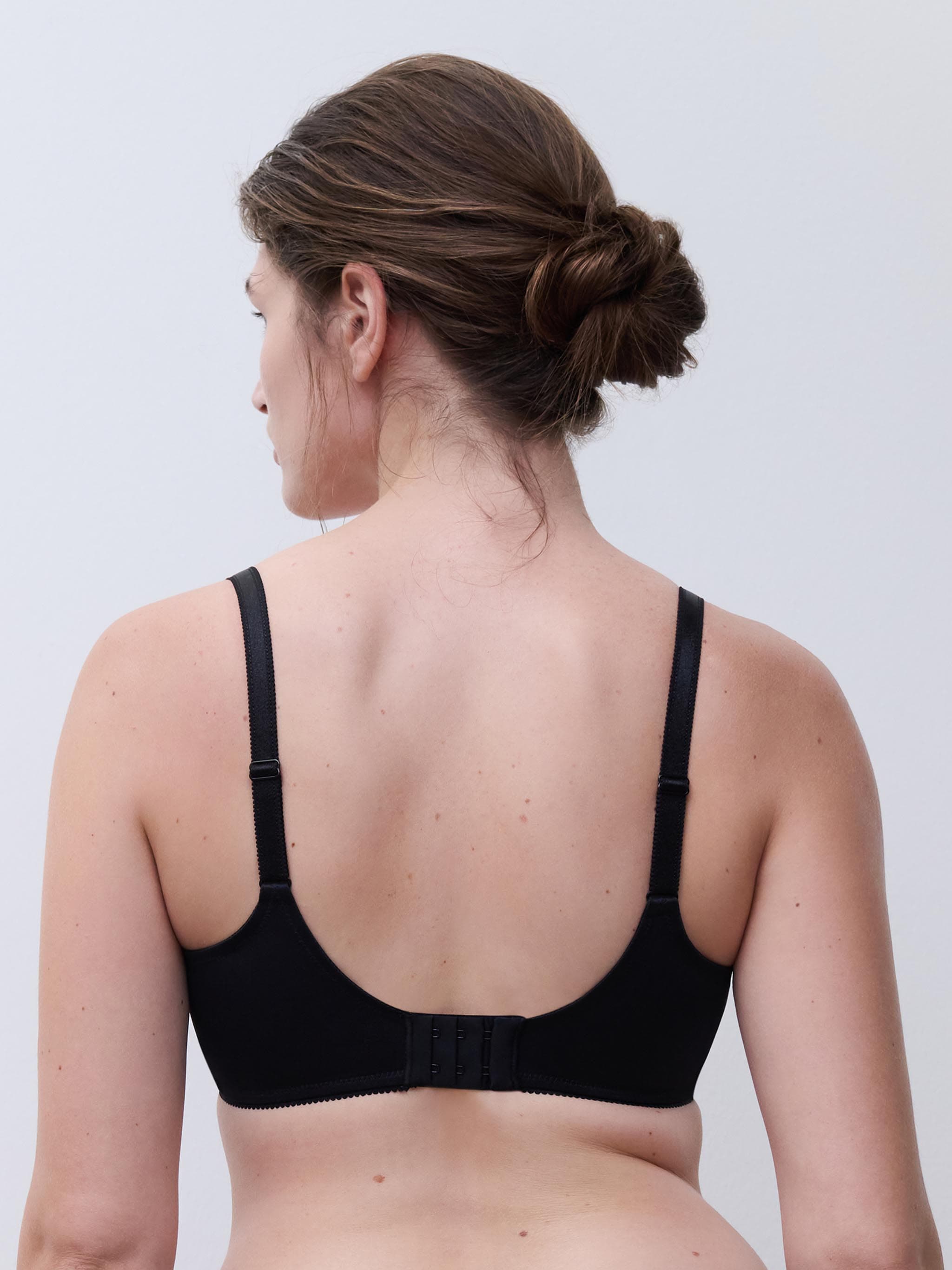Bedekkende gladde bh - Black