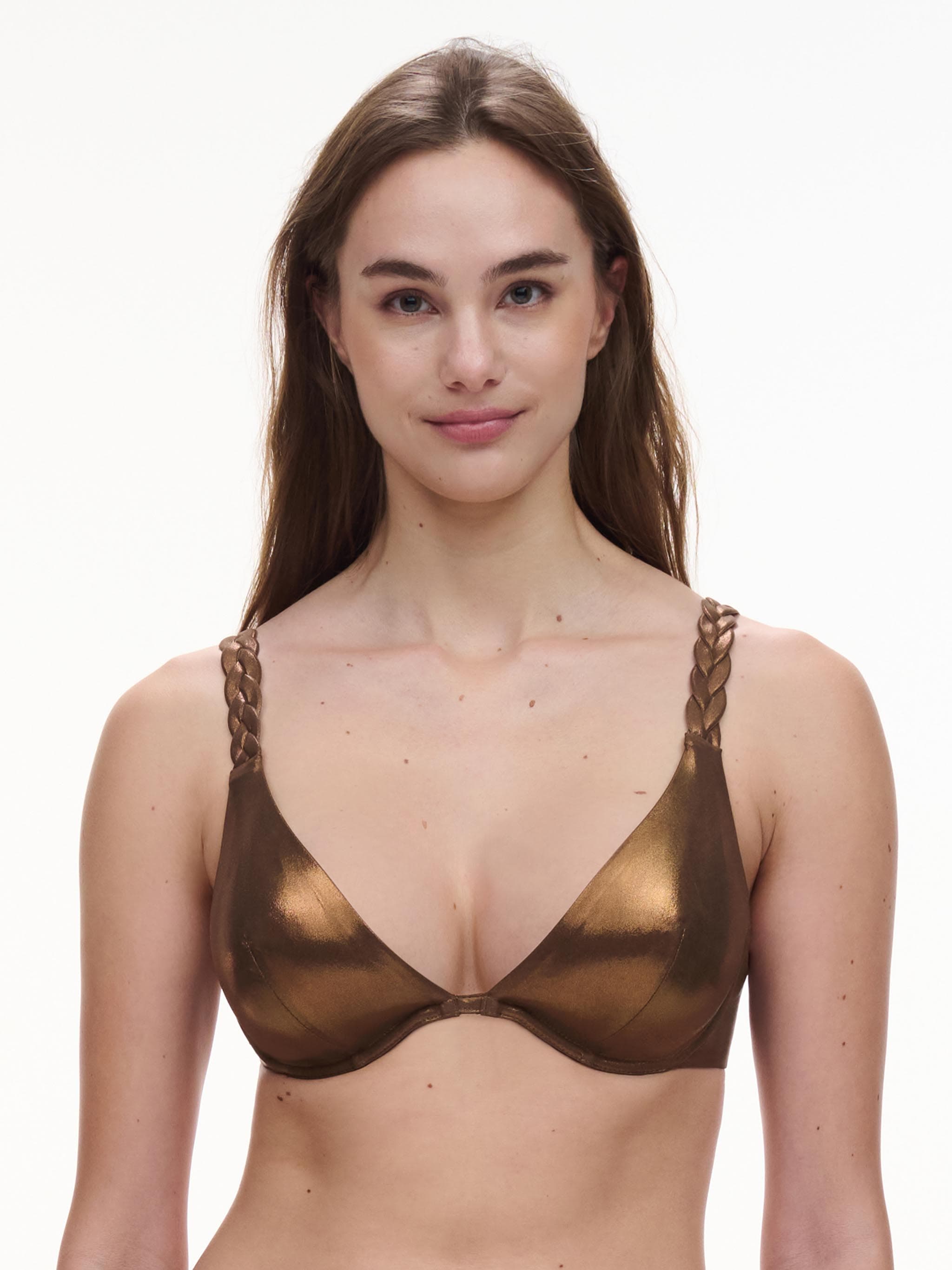 Plunge bh met multiway bandjes - Shadow bronze