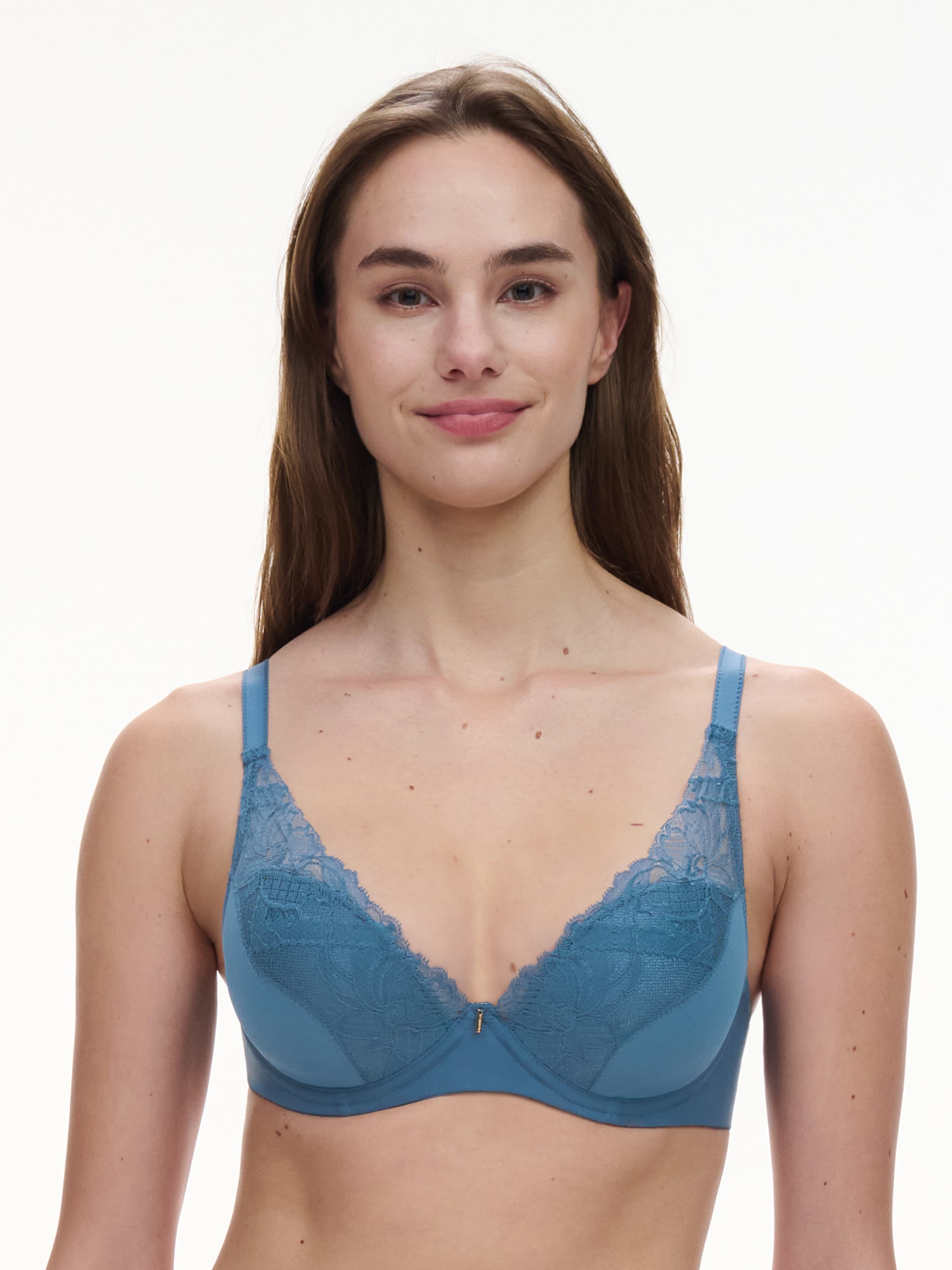 Voorgevormde plunge bh - Bleu jeans