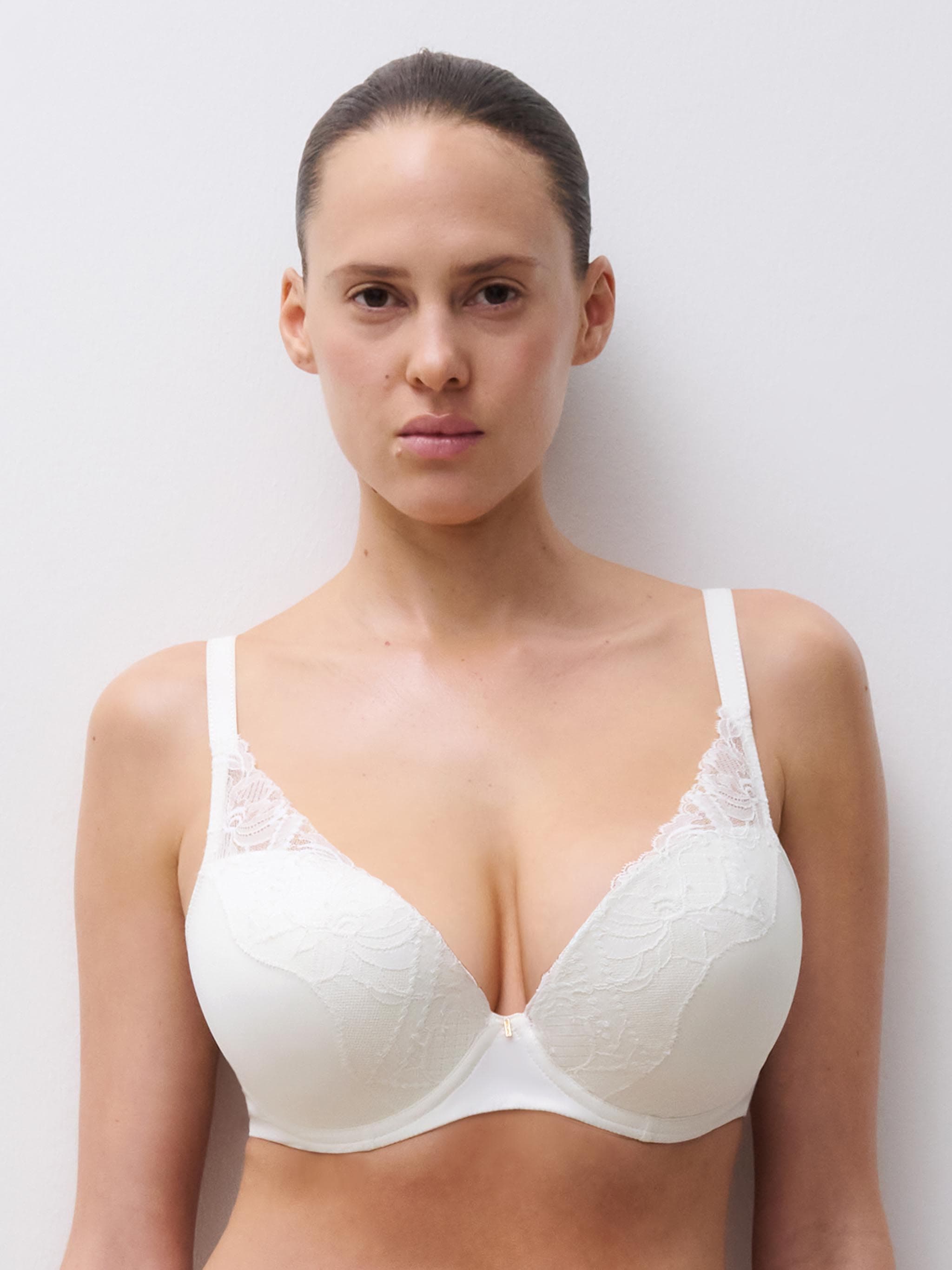 Voorgevormde plunge bh - Milk