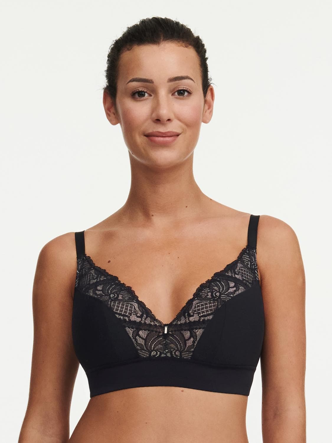 Voorgevormde steungevende bh zonder beugel - Black