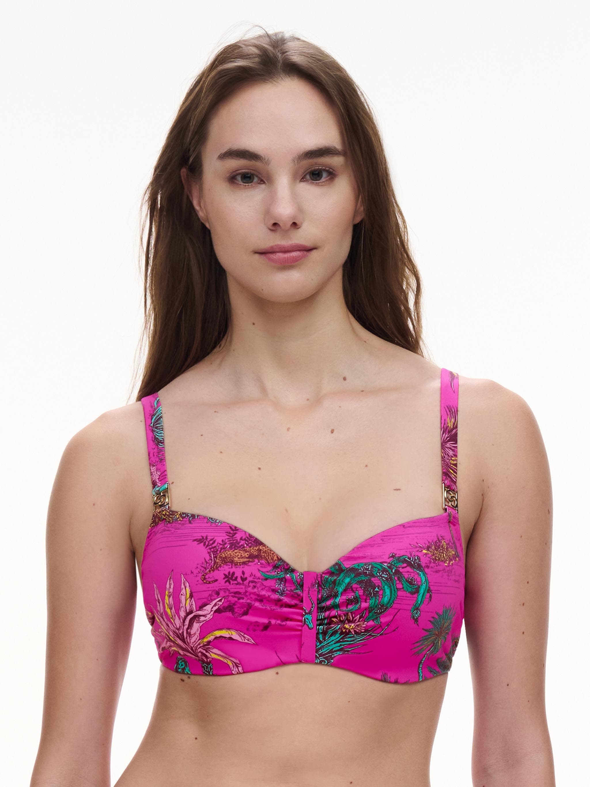 Balconette memory bh met multiway bandjes - Jungle rose