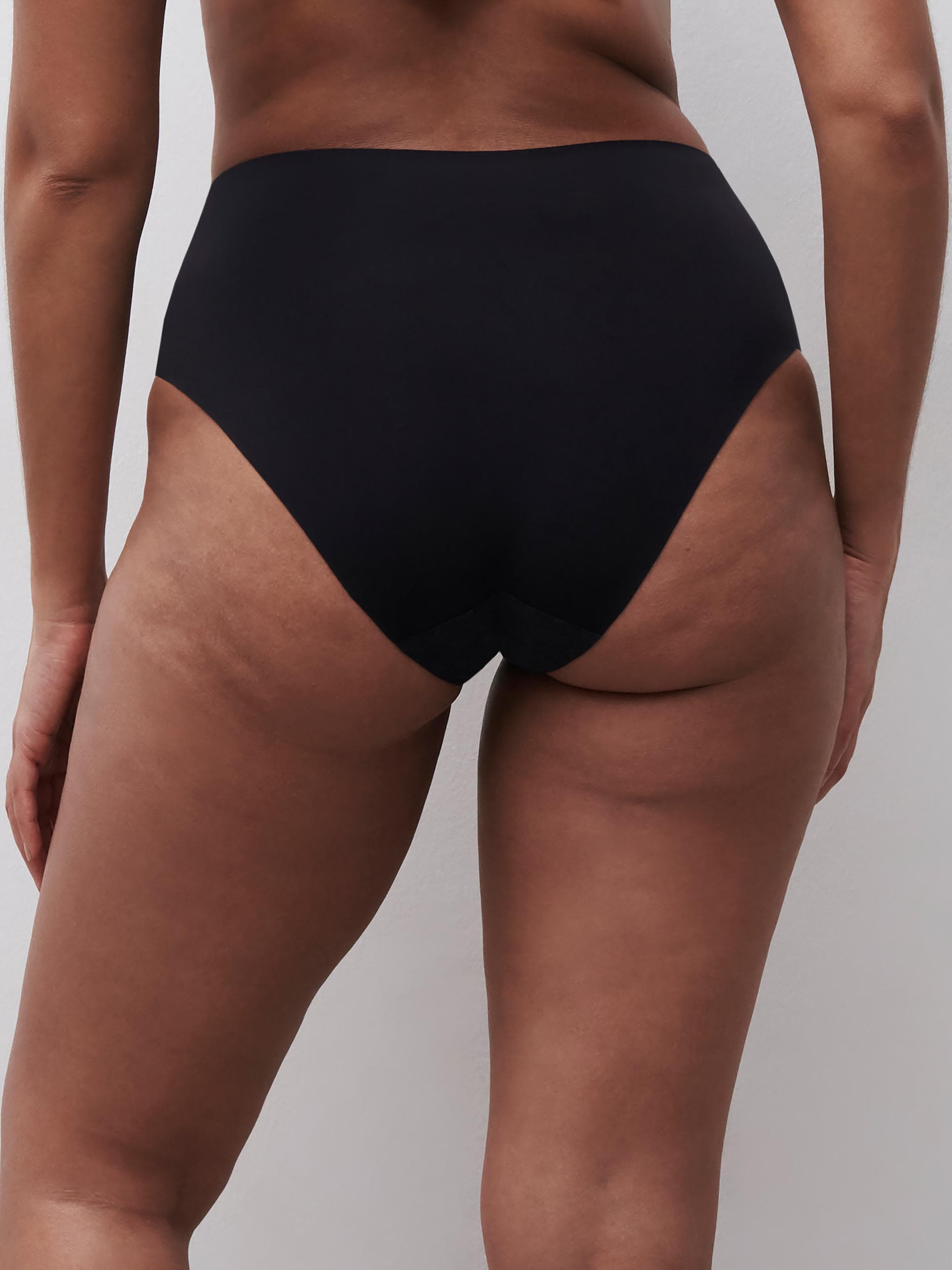Steungevende hogetailleslip - Black