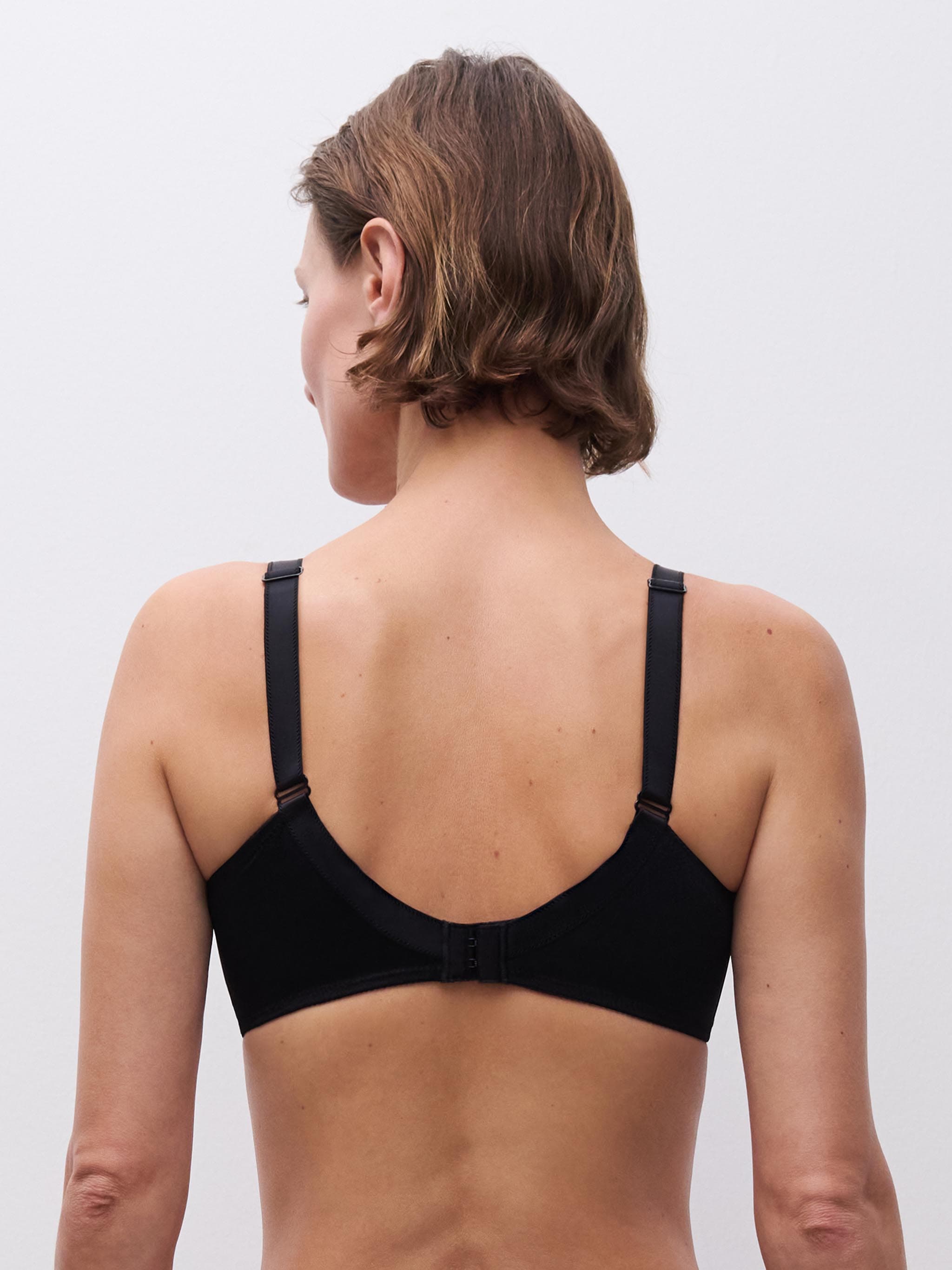 Bedekkende gladde bh - Black