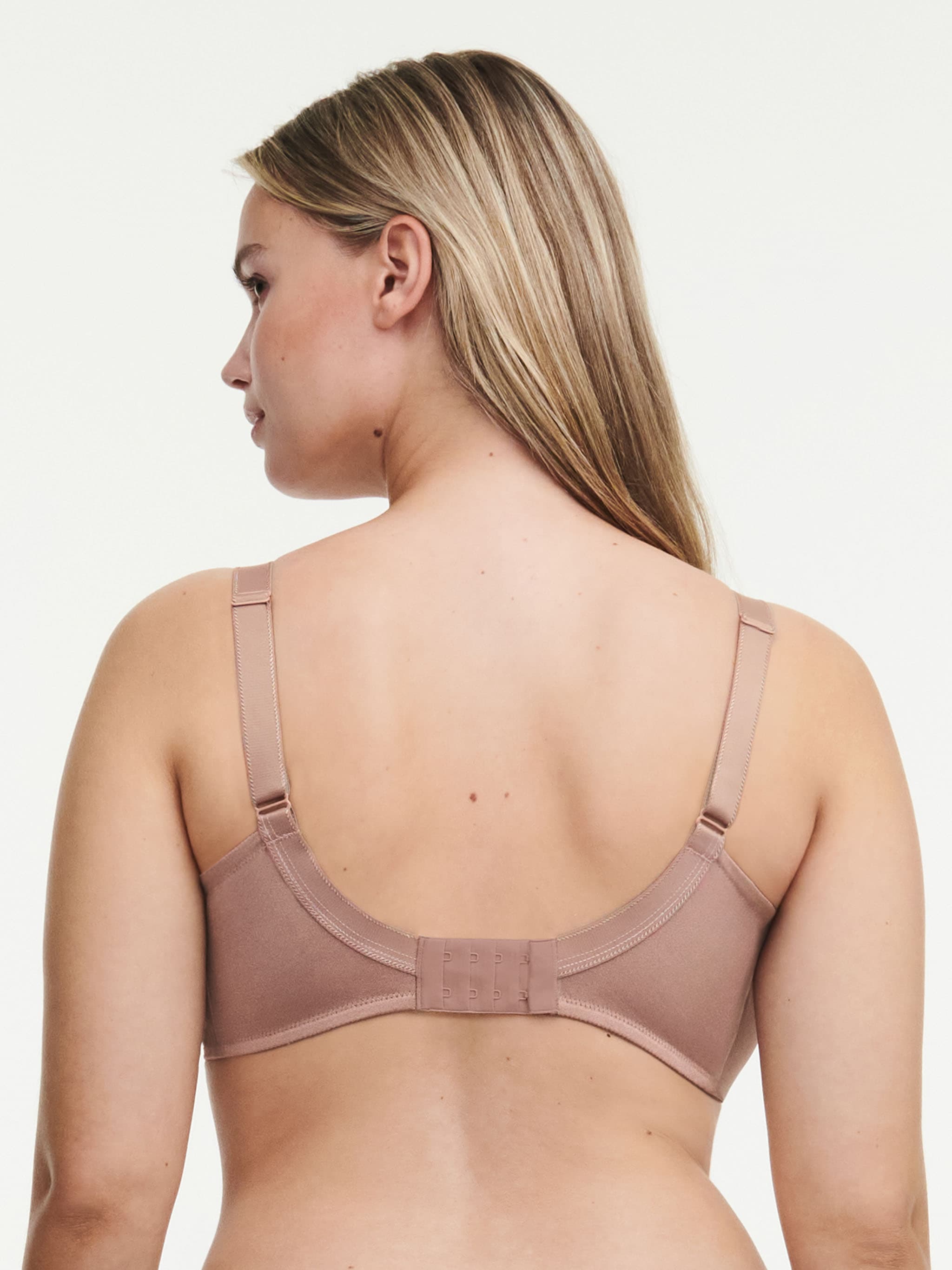 Bedekkende gladde bh - Burnt rose