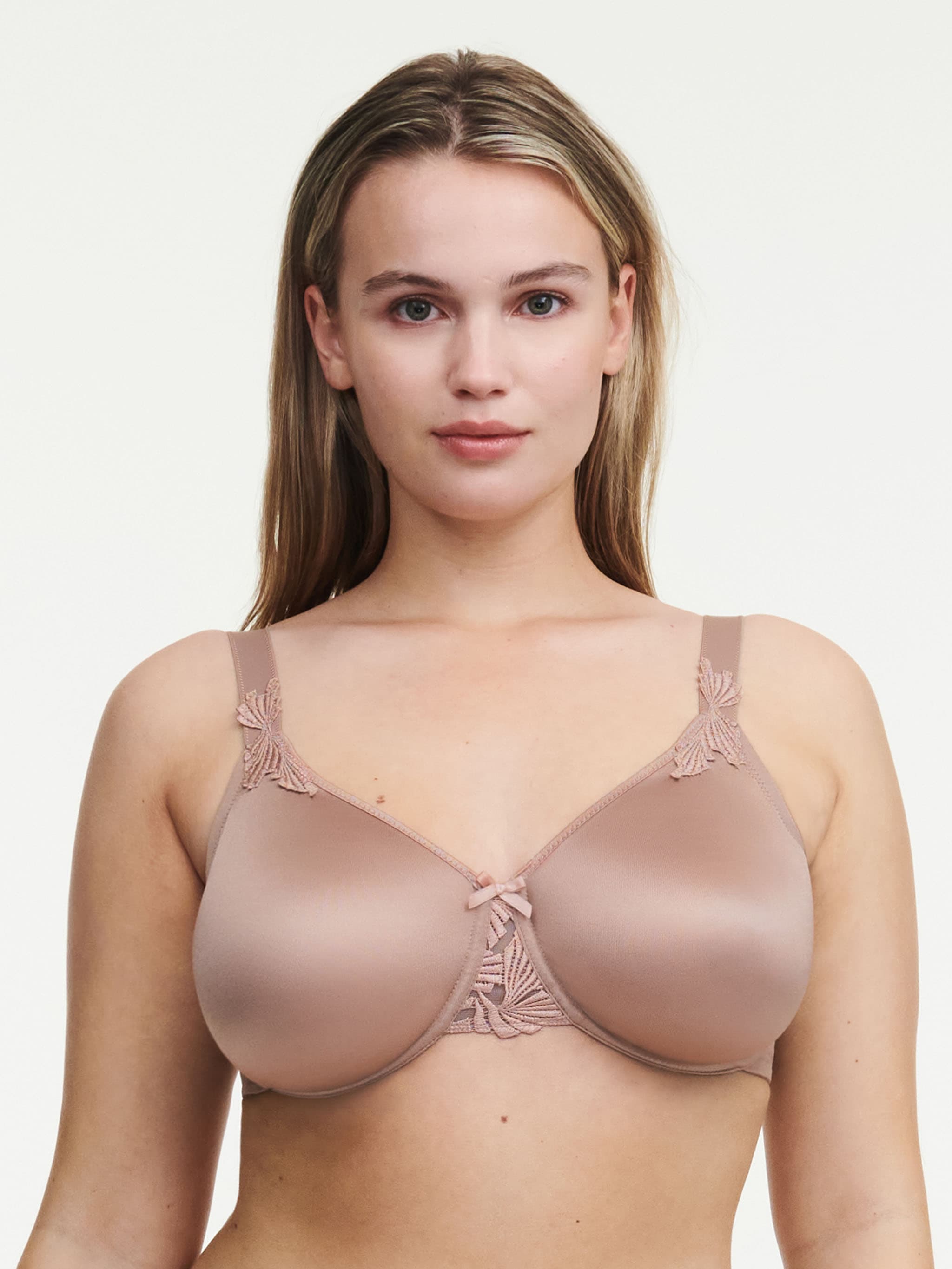 Bedekkende gladde bh - Burnt rose