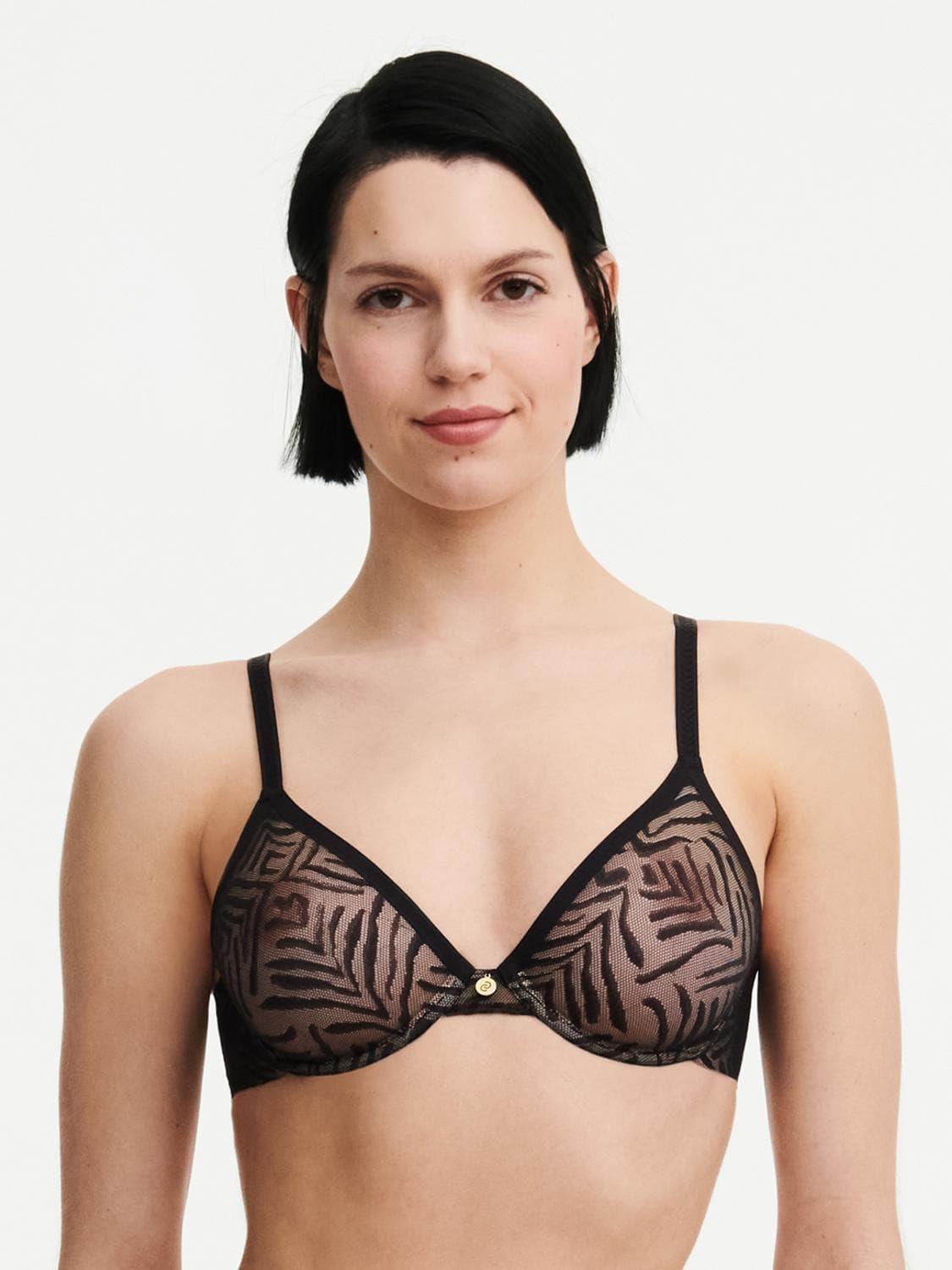 Bedekkende gladde bh - Black