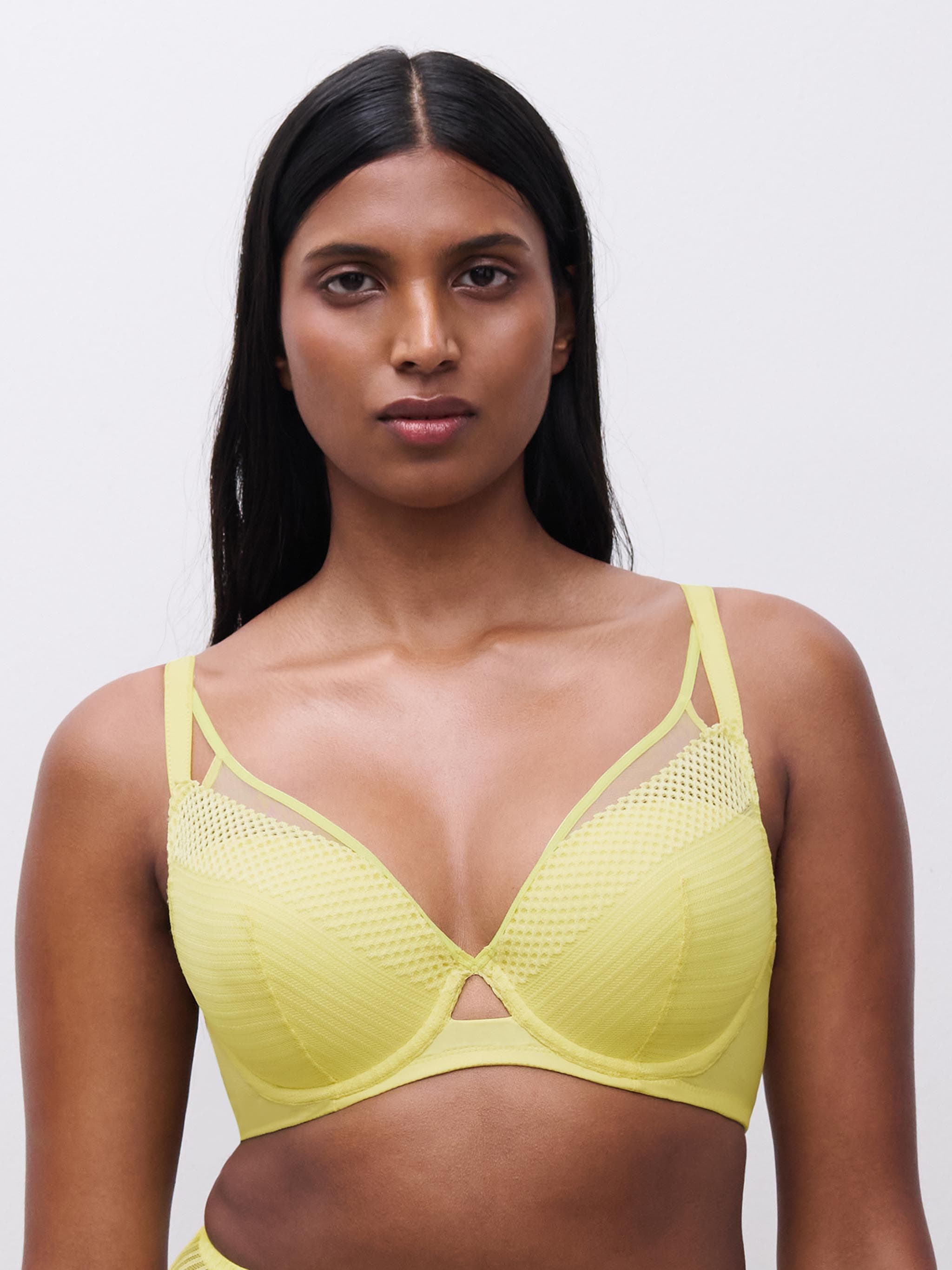 Voorgevormde plunge bh - Lemon