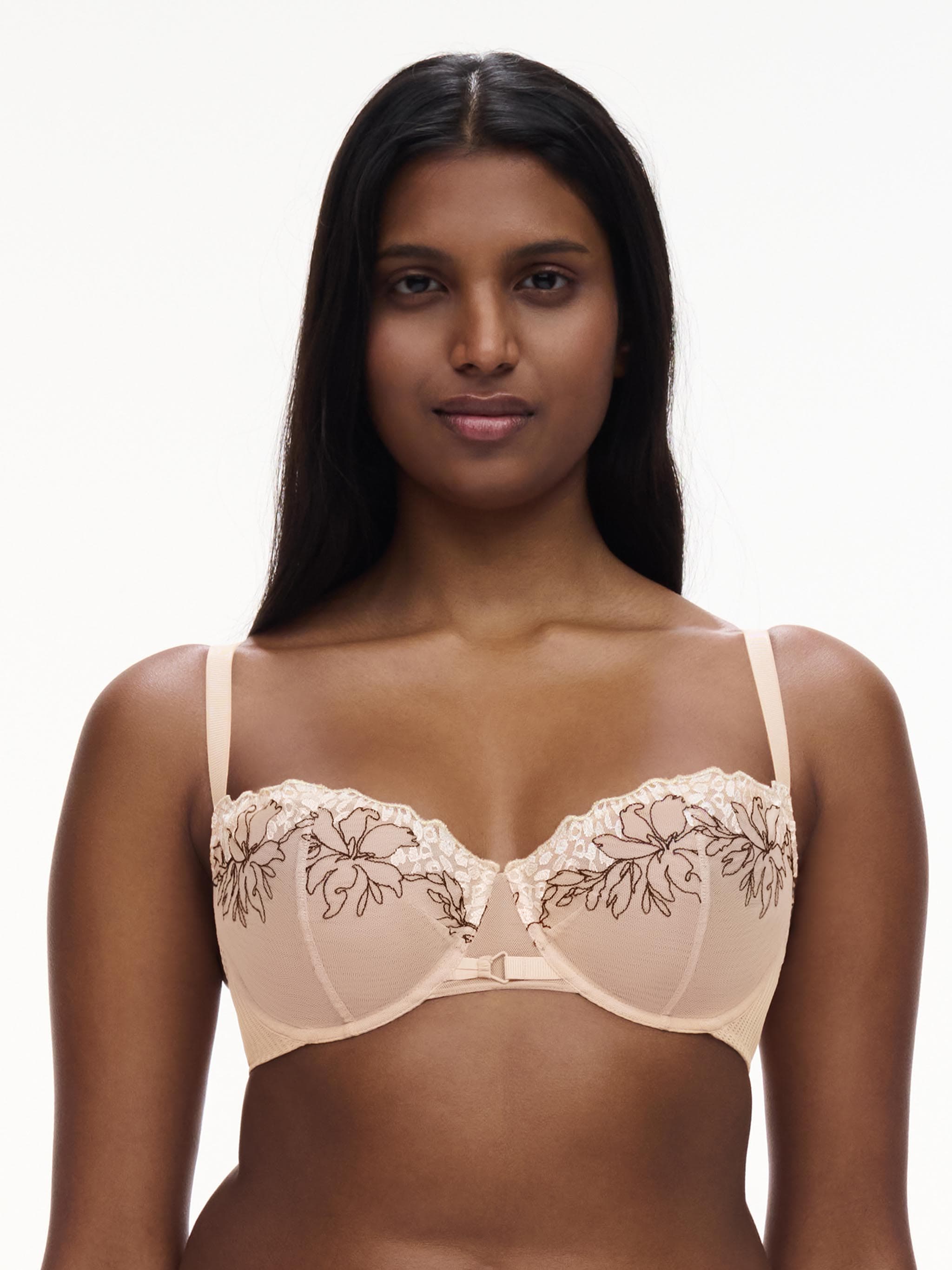 Balconette bh - Beige / Black