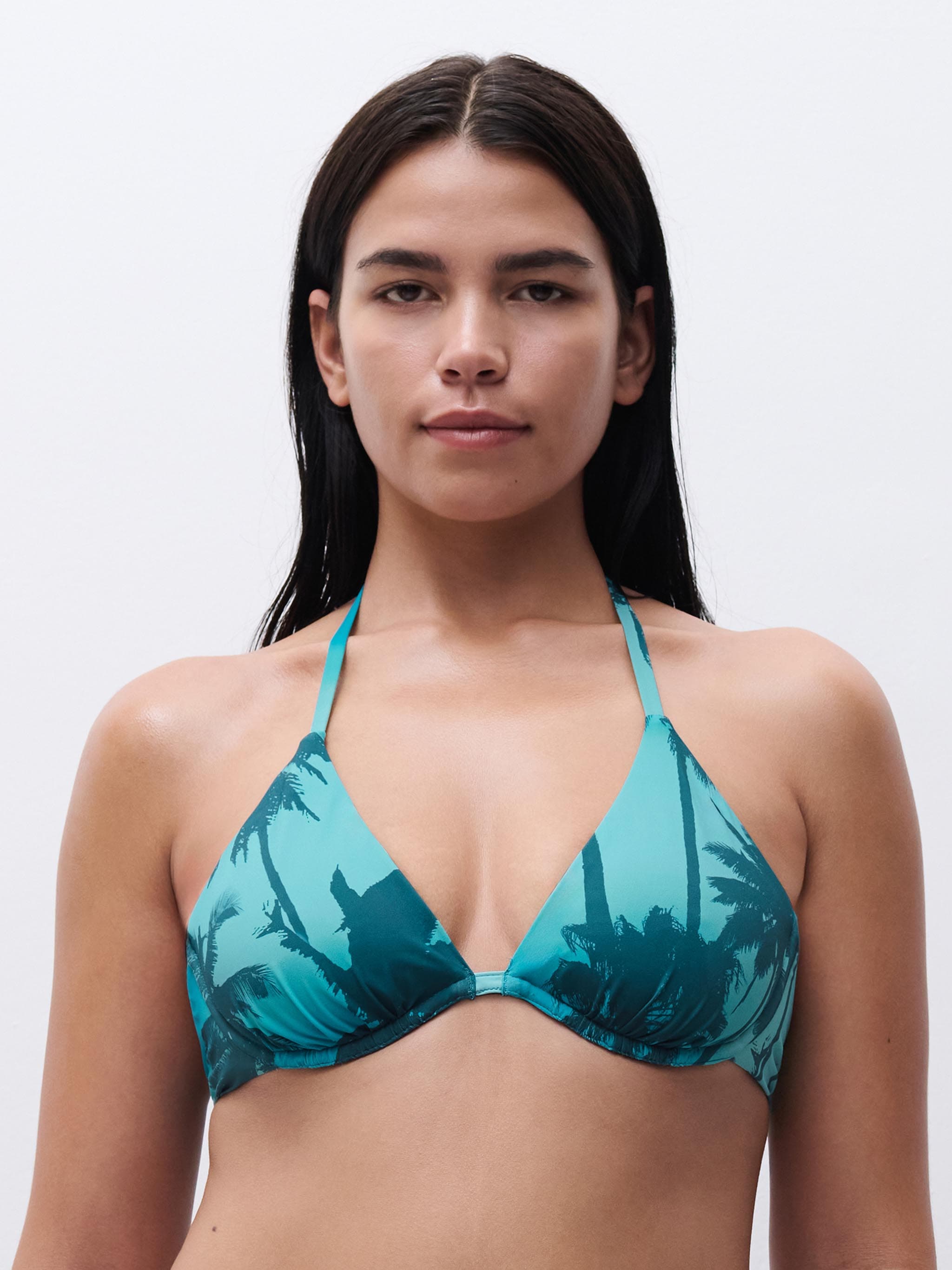 Plunge bh - Malibu Palm Print