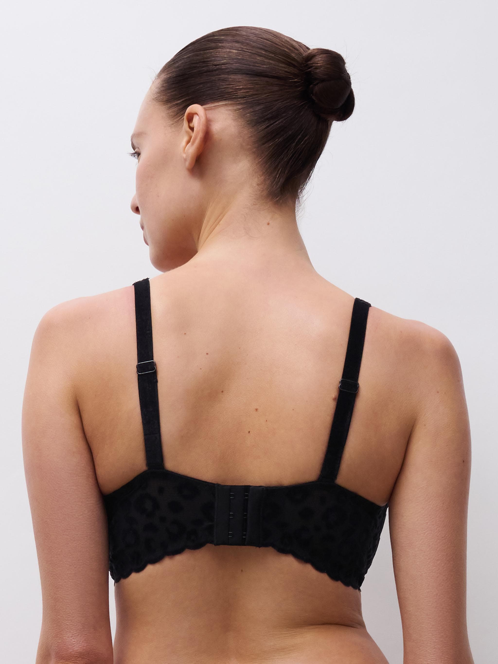 Voorgevormde plunge bh - Black