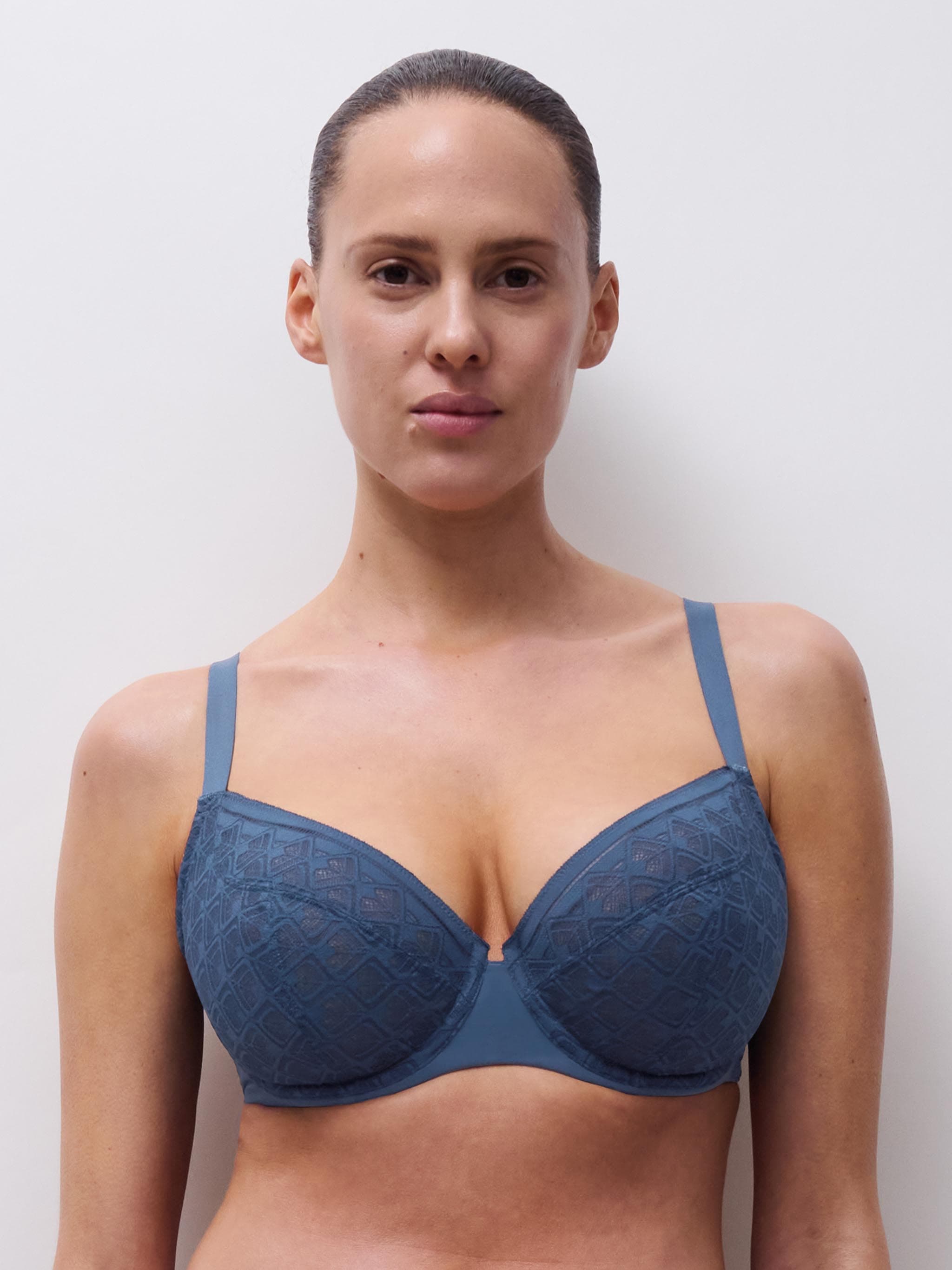 Bedekkende beugelbh - Bleu jeans