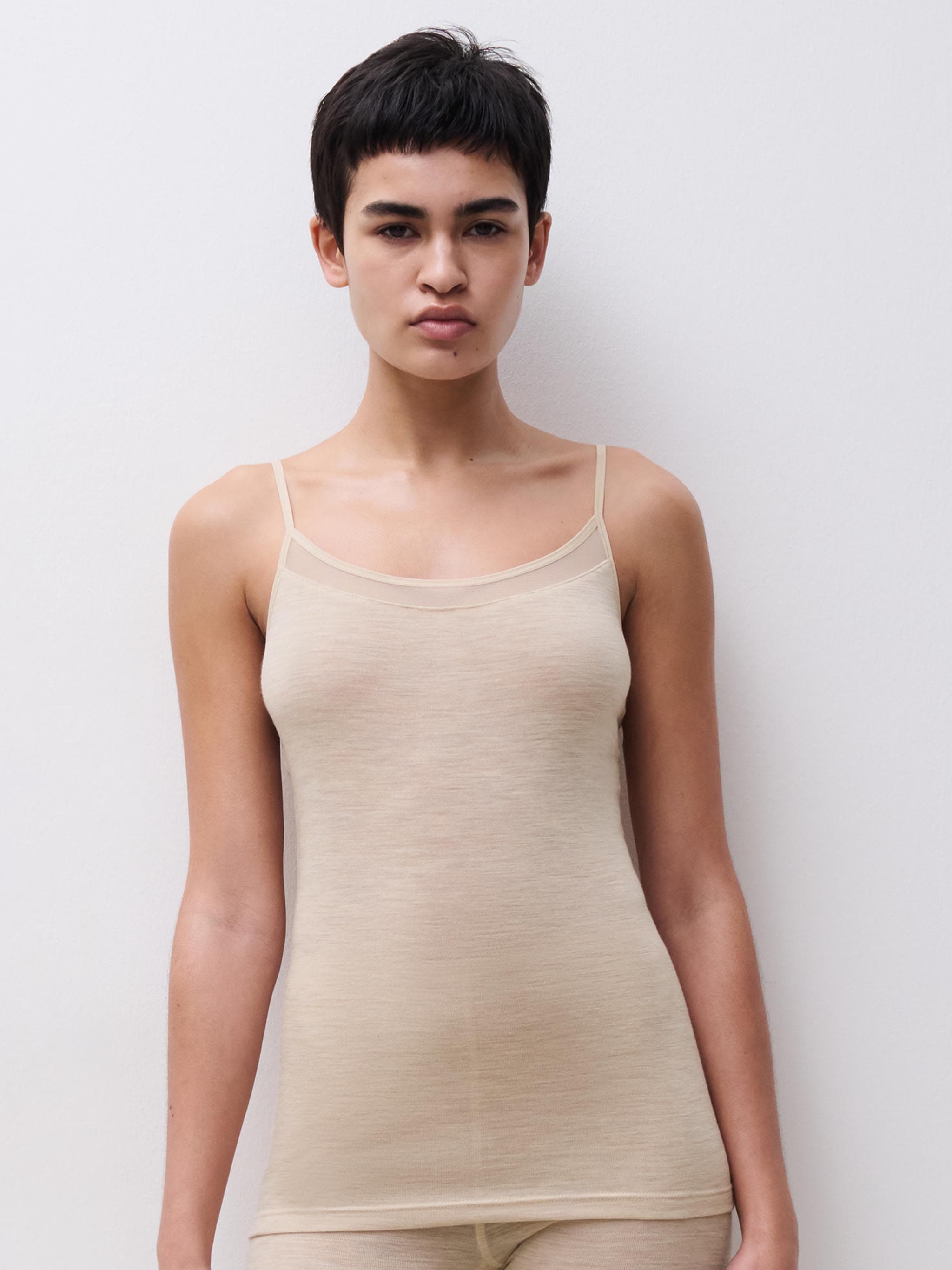 Camisole - Gevlekt beige