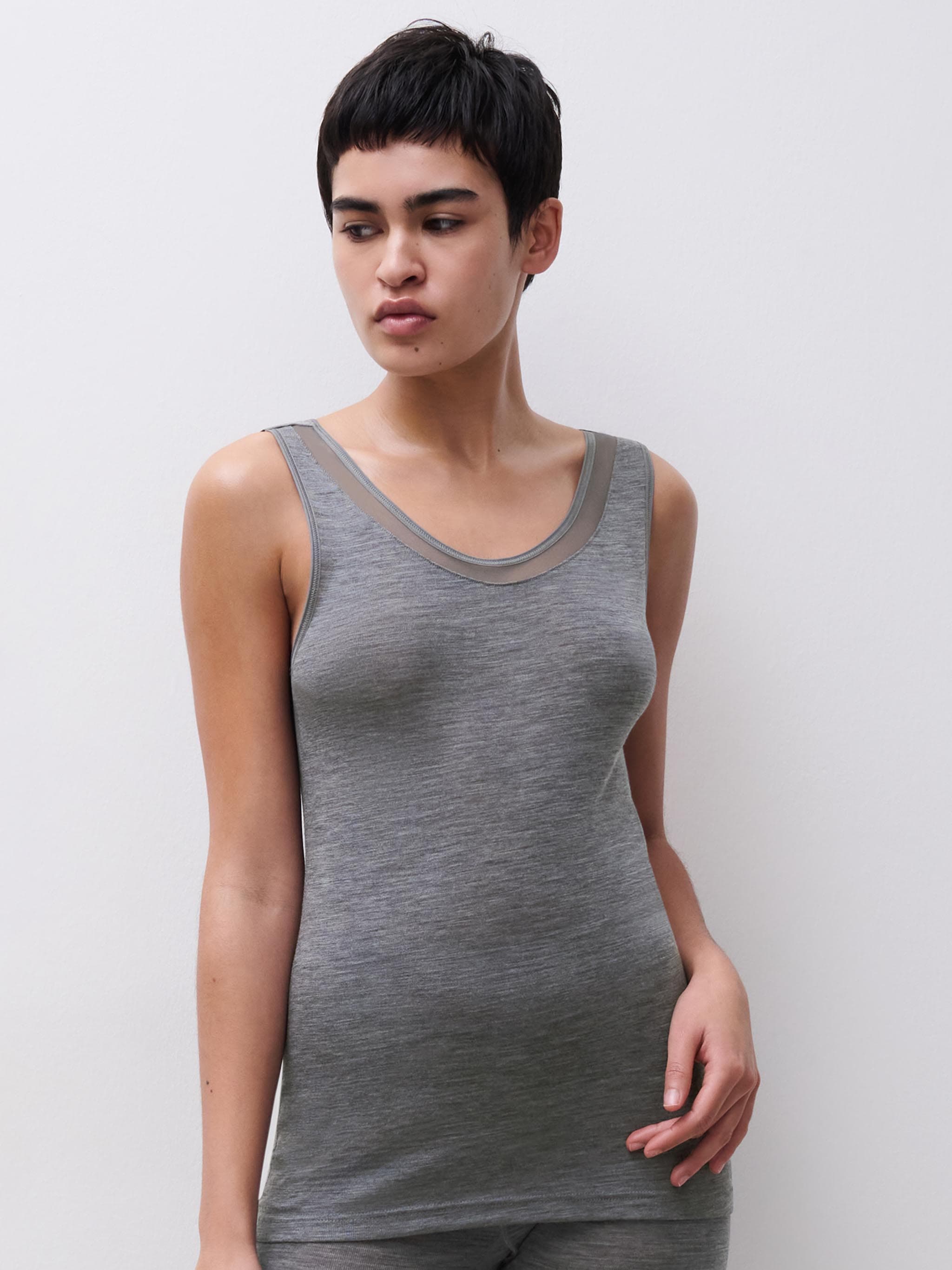 Tanktop - Heidegrijs