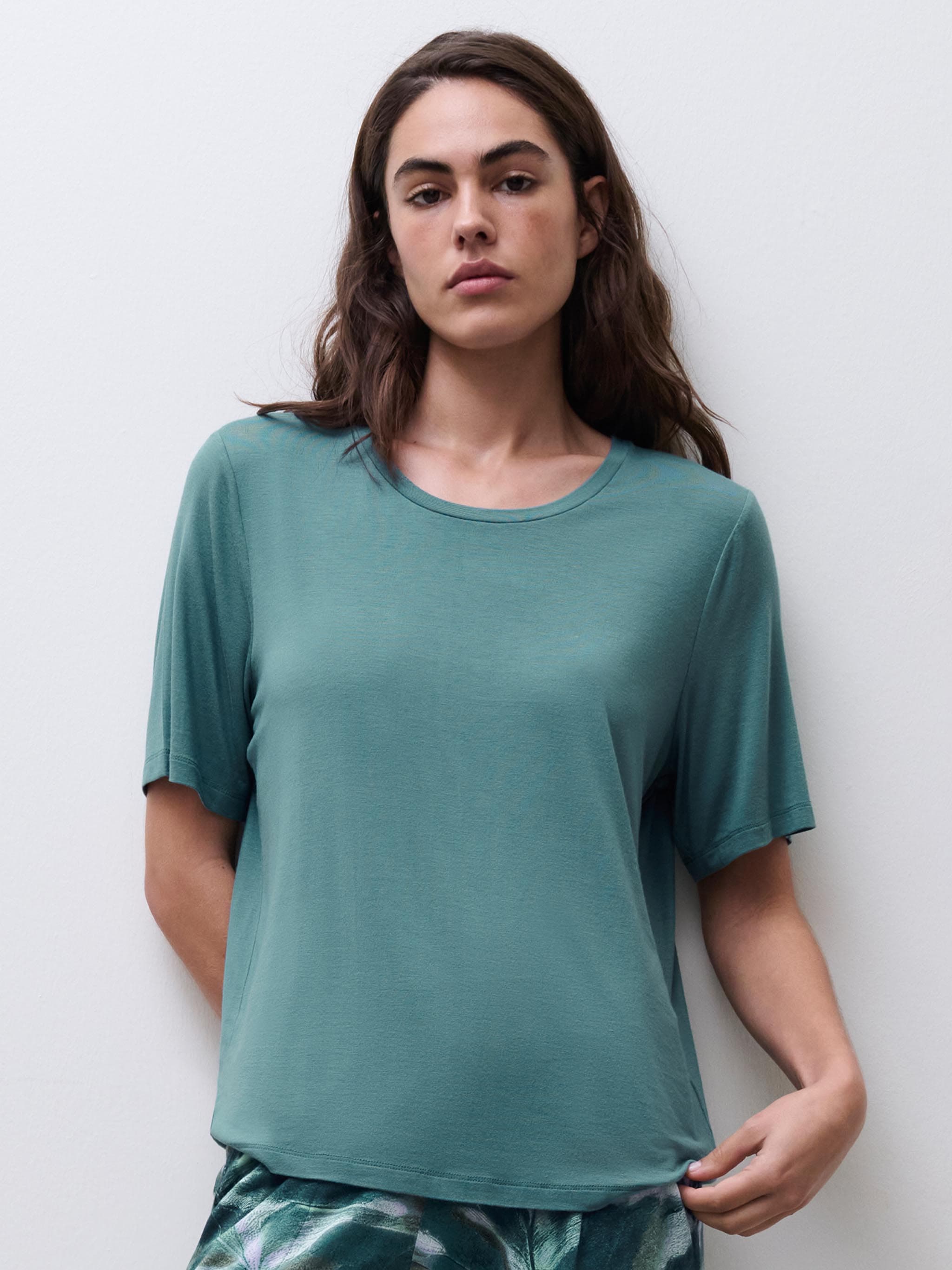 T-shirt met korte mouwen - Pauwgroen