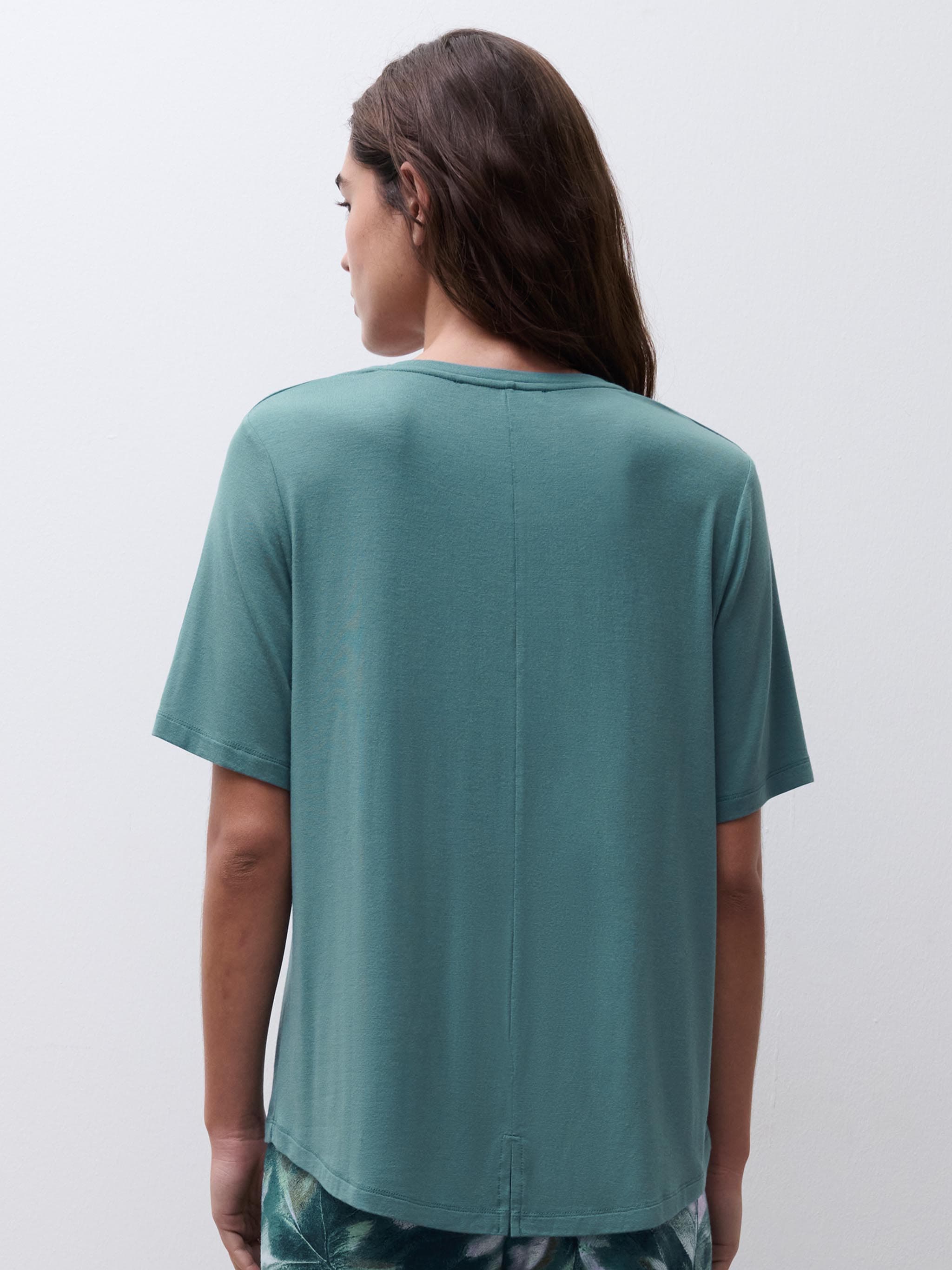 T-shirt met korte mouwen - Pauwgroen