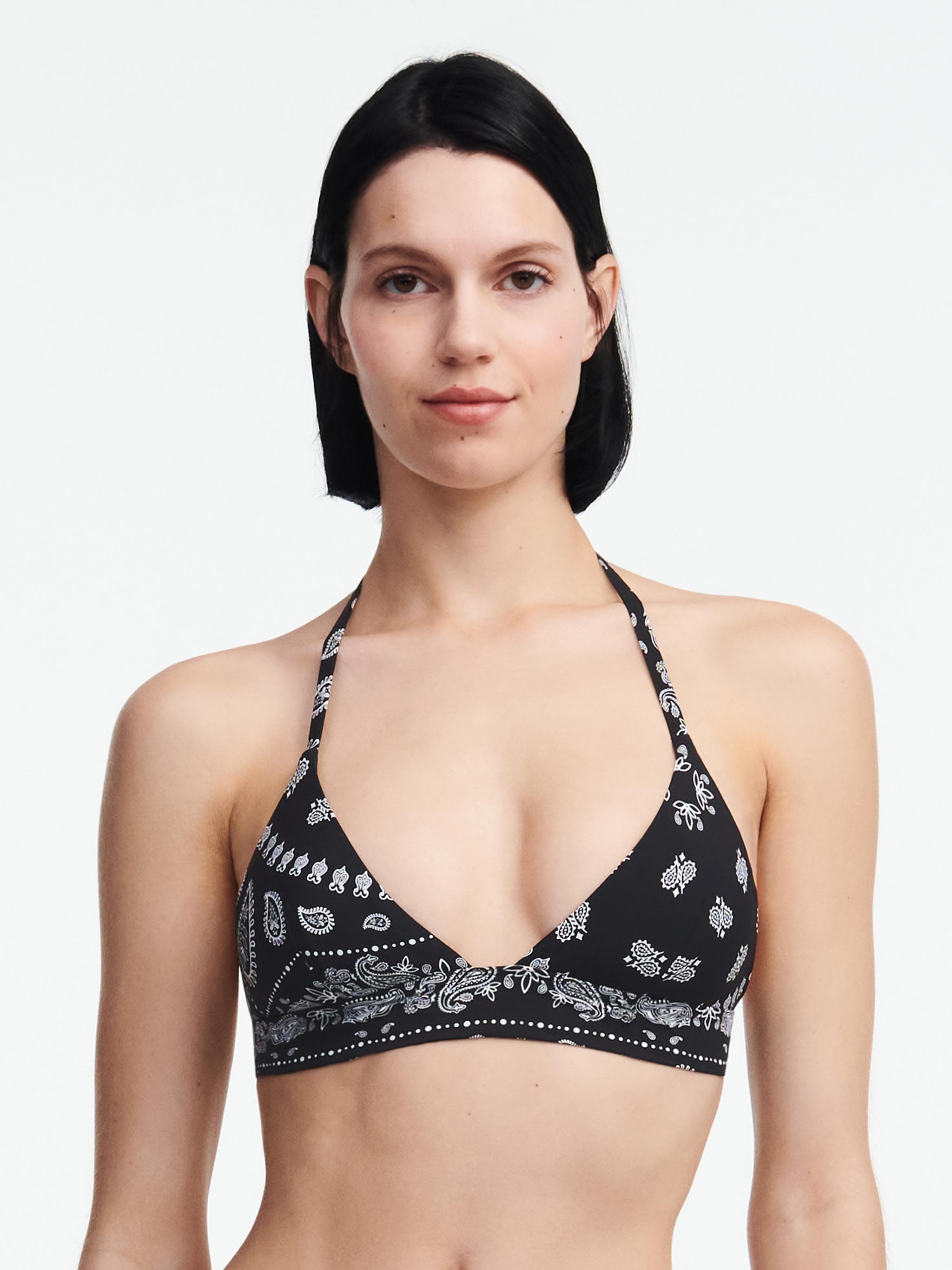 Triangel bh zonder beugel - Black Bandana