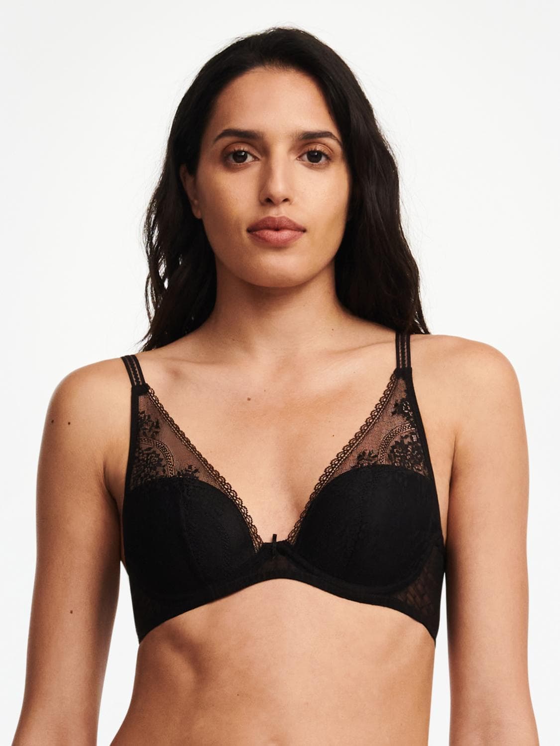 Voorgevormde plunge bh - Black