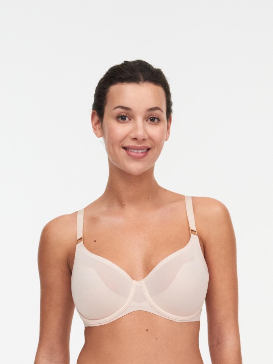 Bedekkende gladde bh - Golden beige