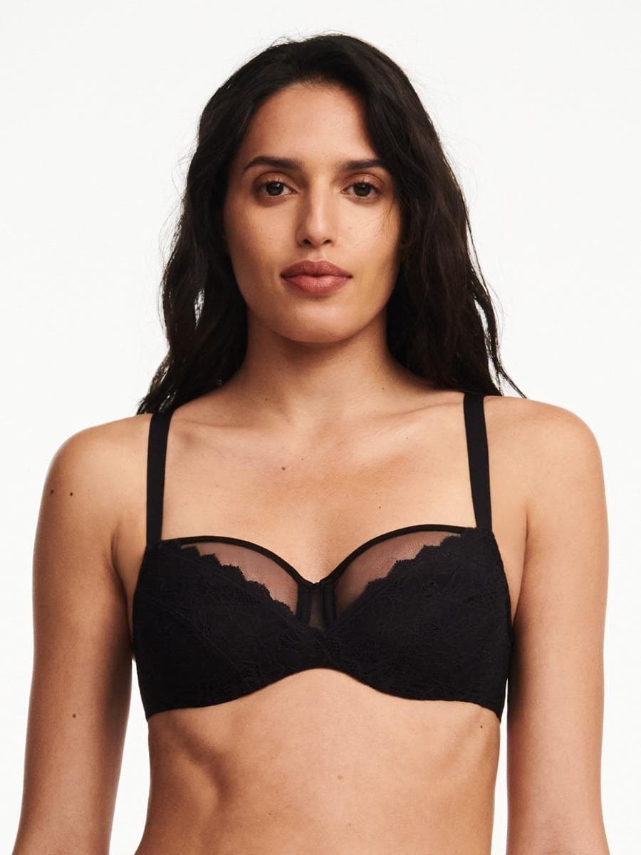 Bedekkende beugelbh - Black