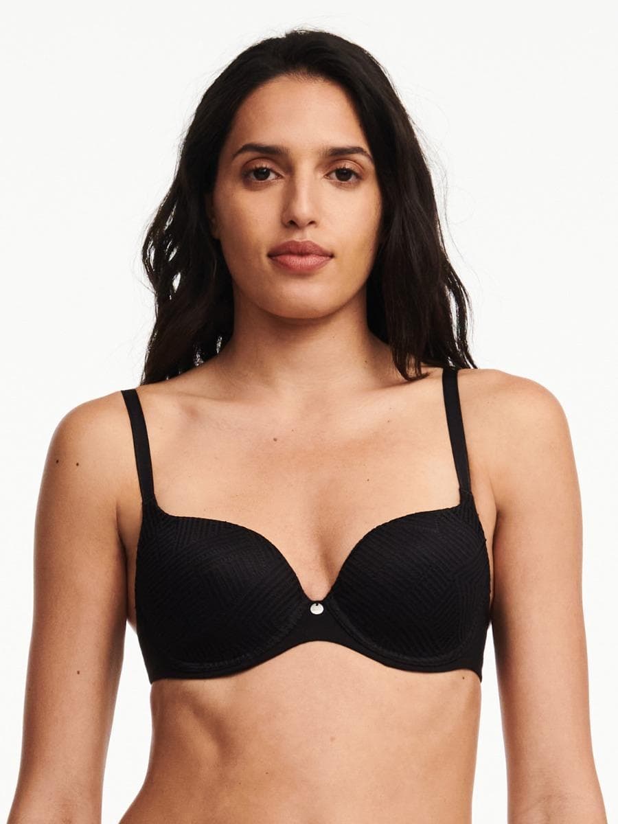 Bedekkende voorgevormde bh - Black