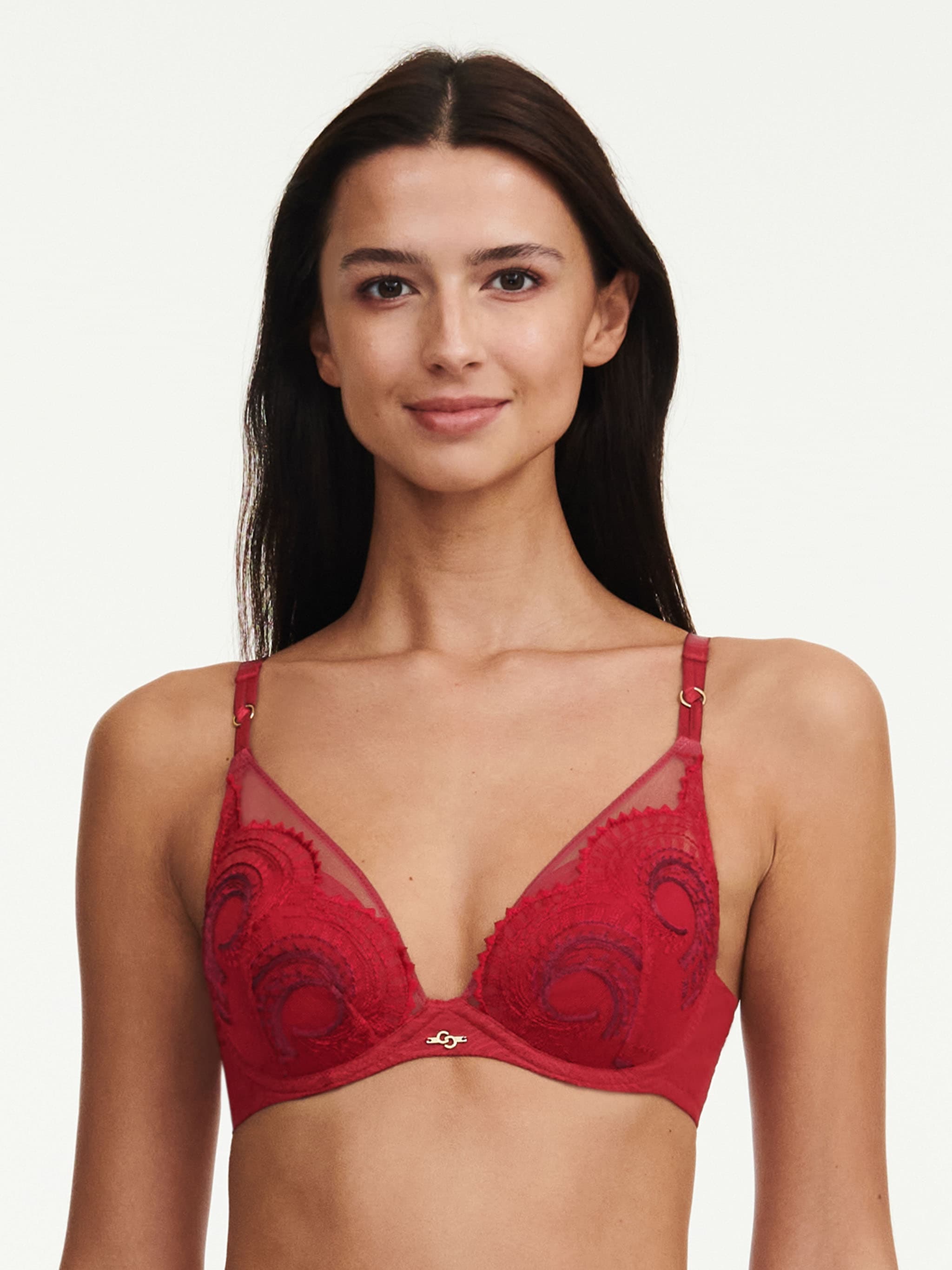 Plunge t-shirt bh - Passion Red