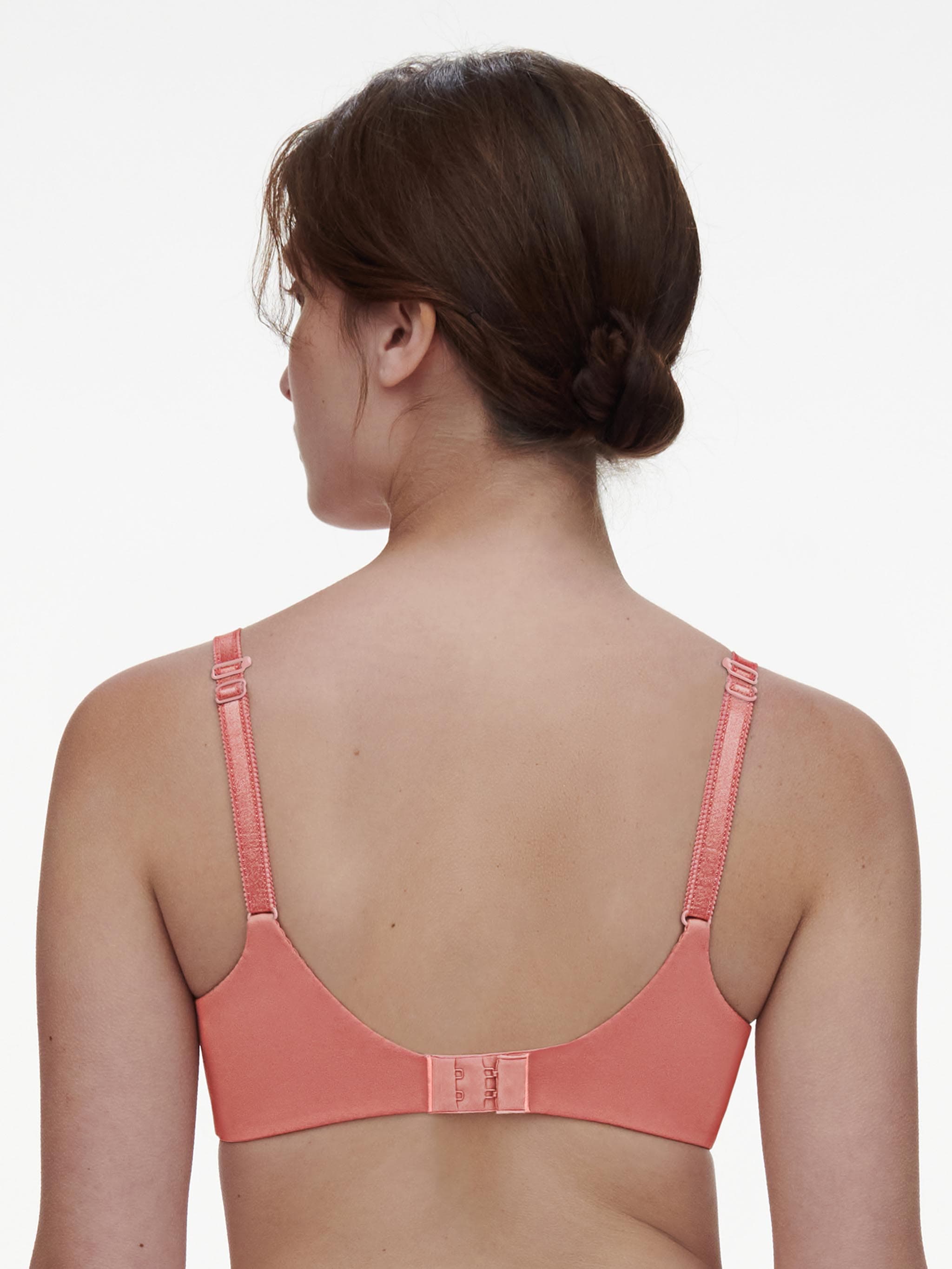 vadderad bh med djup urringning - Canyon Pink