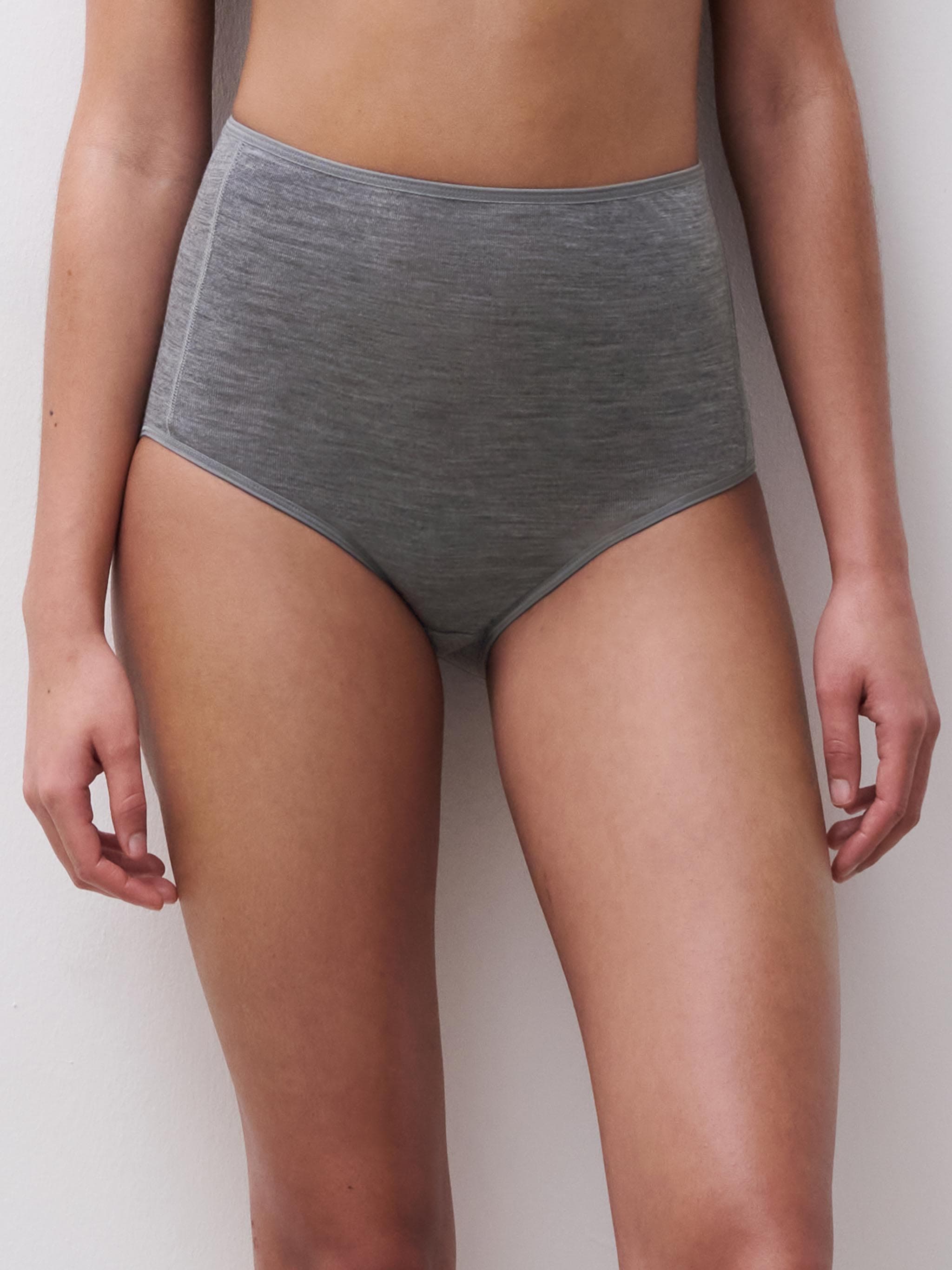 Trosa med hög midja - Heather Grey